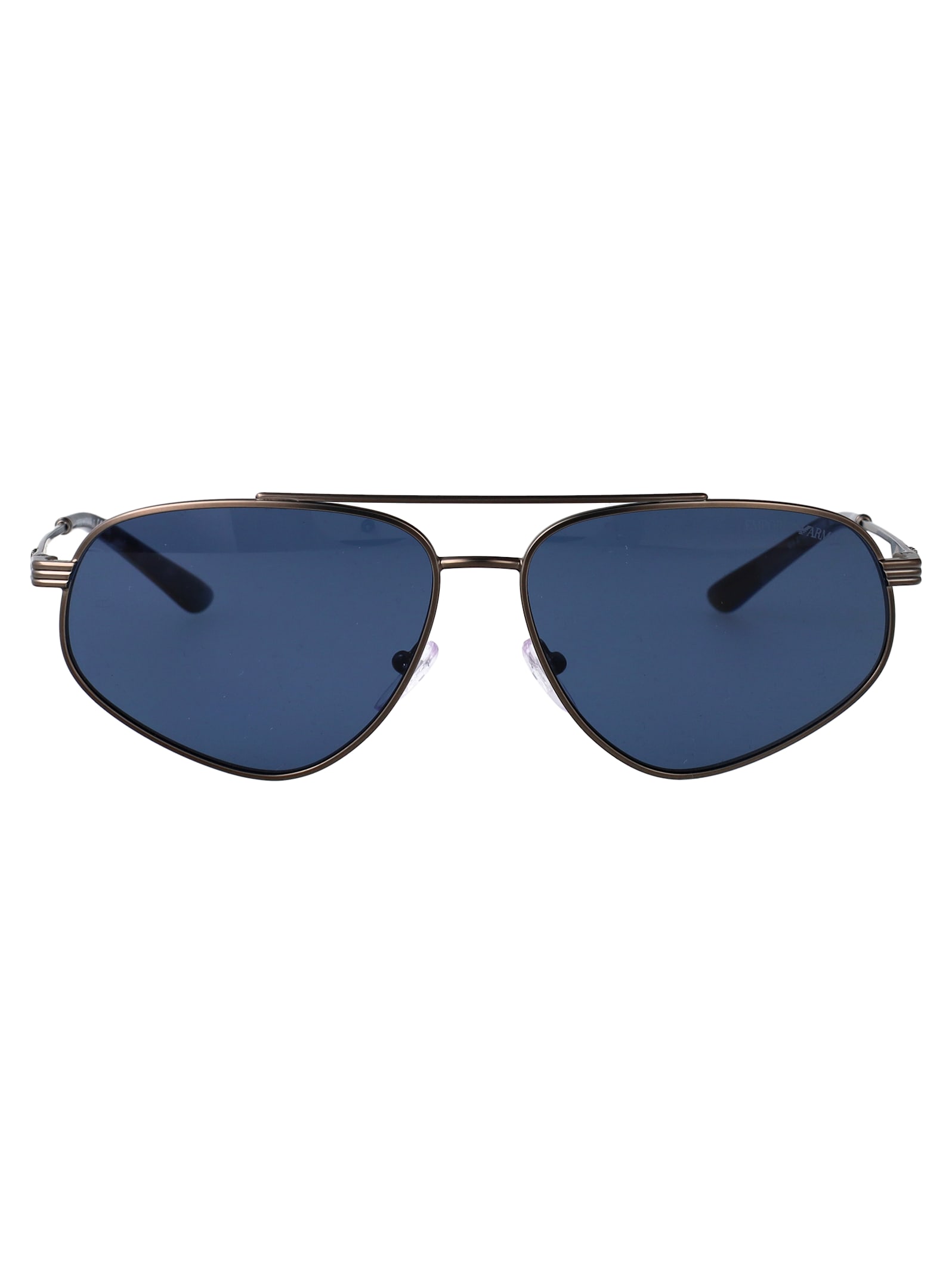 Emporio Armani Round Sunglasses 0 Ea2156 300380 In Blue