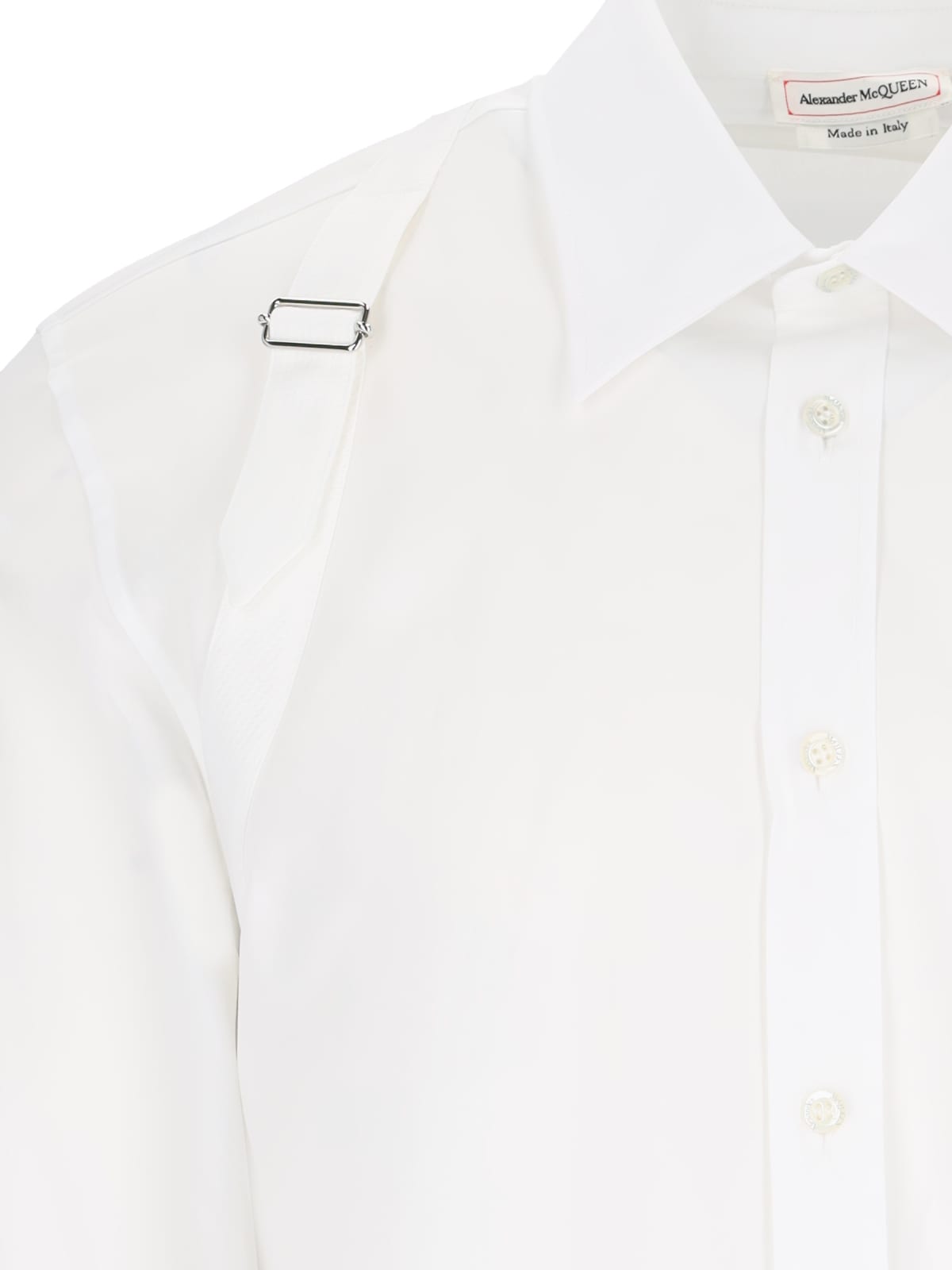 Shop Alexander Mcqueen Harness Shirt In White