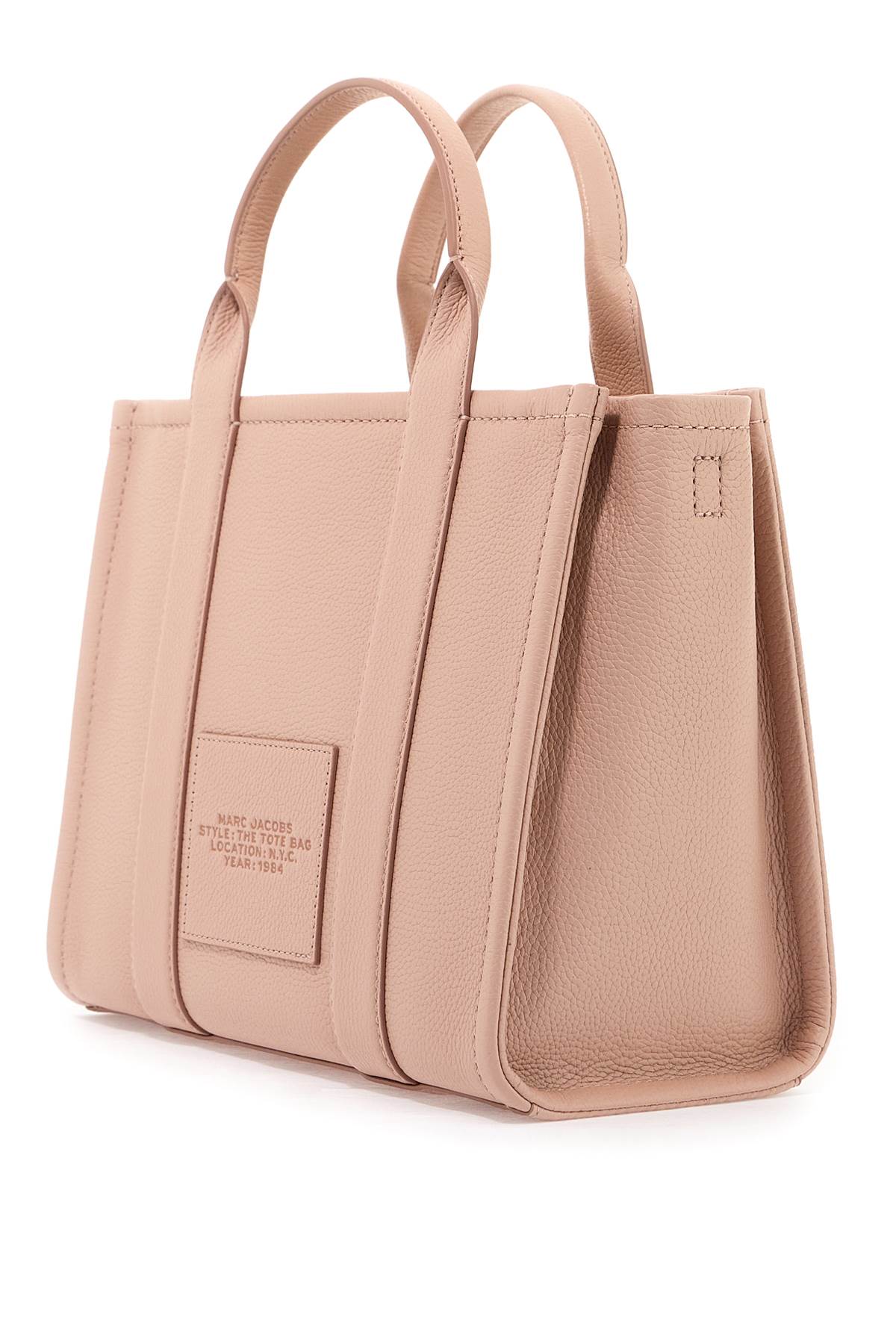 Marc Jacobs The Leather Medium Tote Bag In Pink