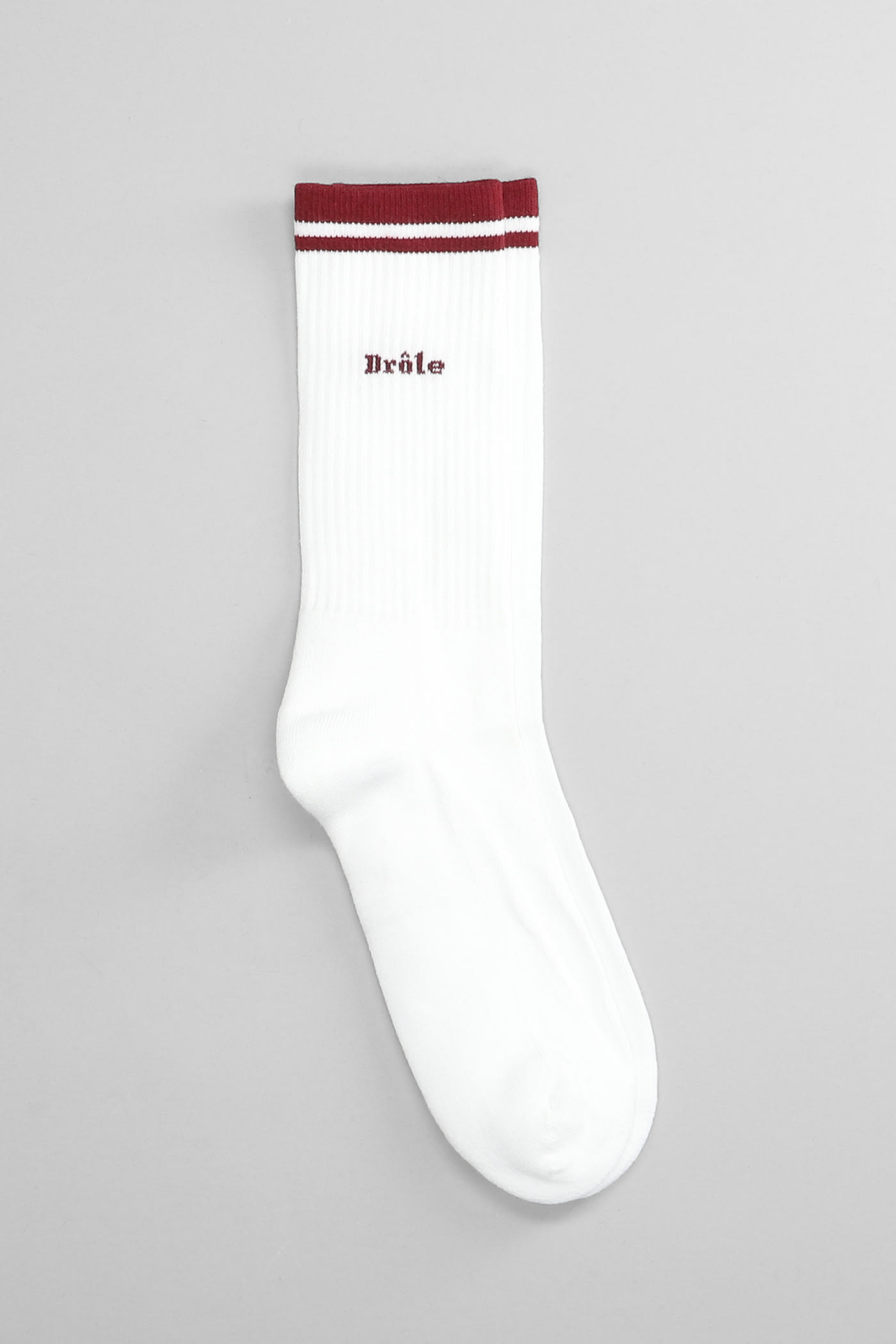 Drôle De Monsieur Socks In White Cotton