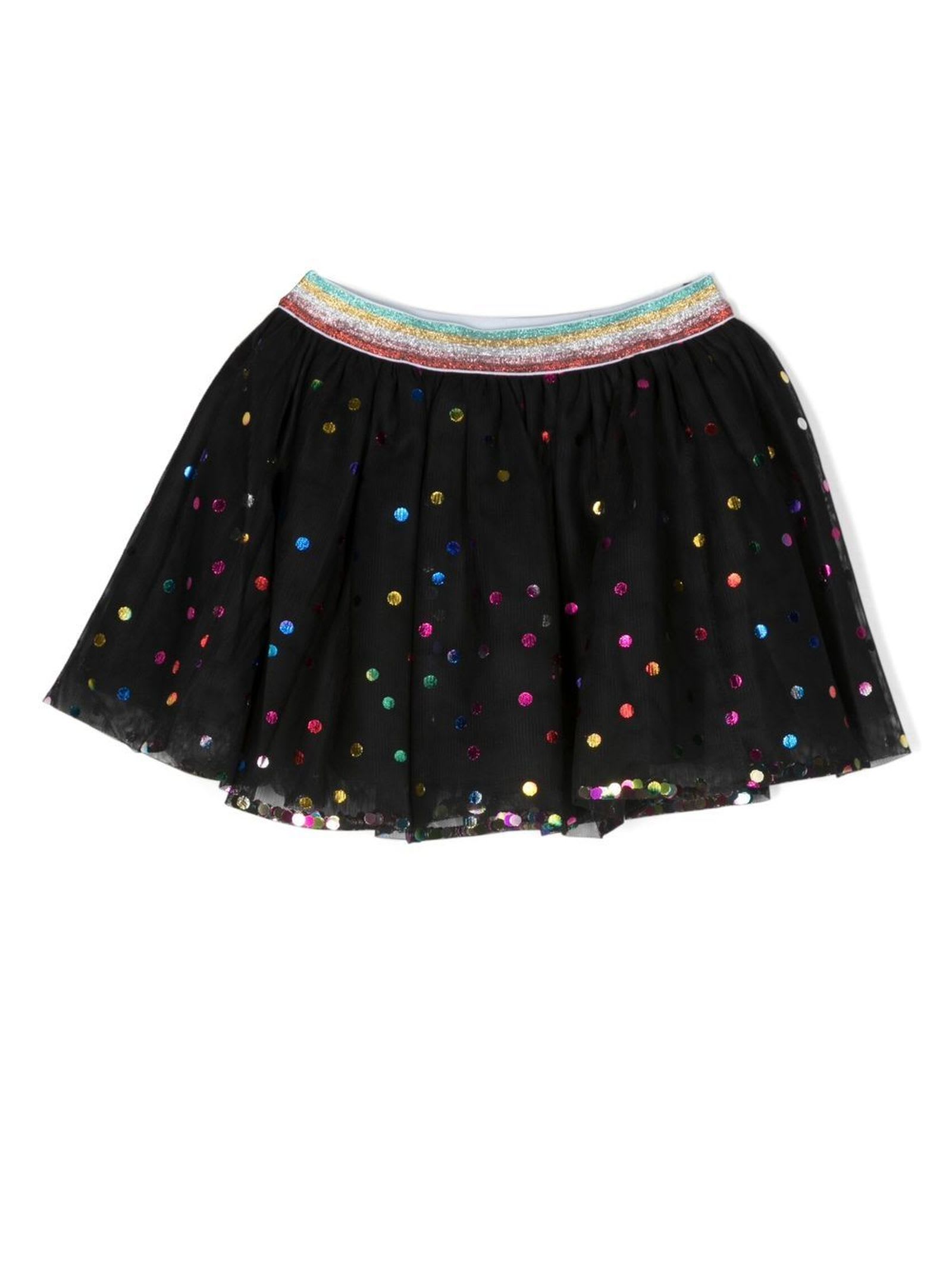 Stella McCartney Kids Black Polyester Skirt