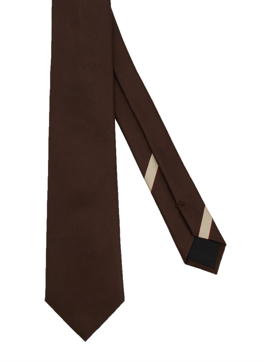 Valentino Diagonal Stripe Pointed Tip Tie