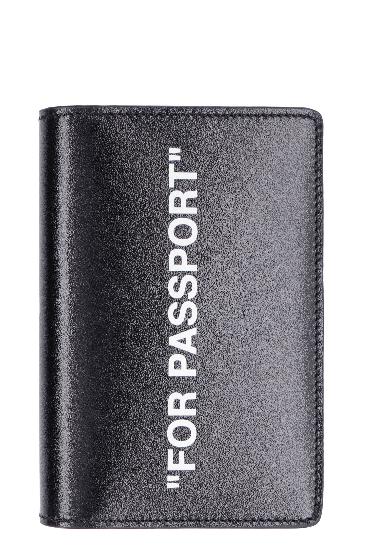 Off-white Passport Holder In Black