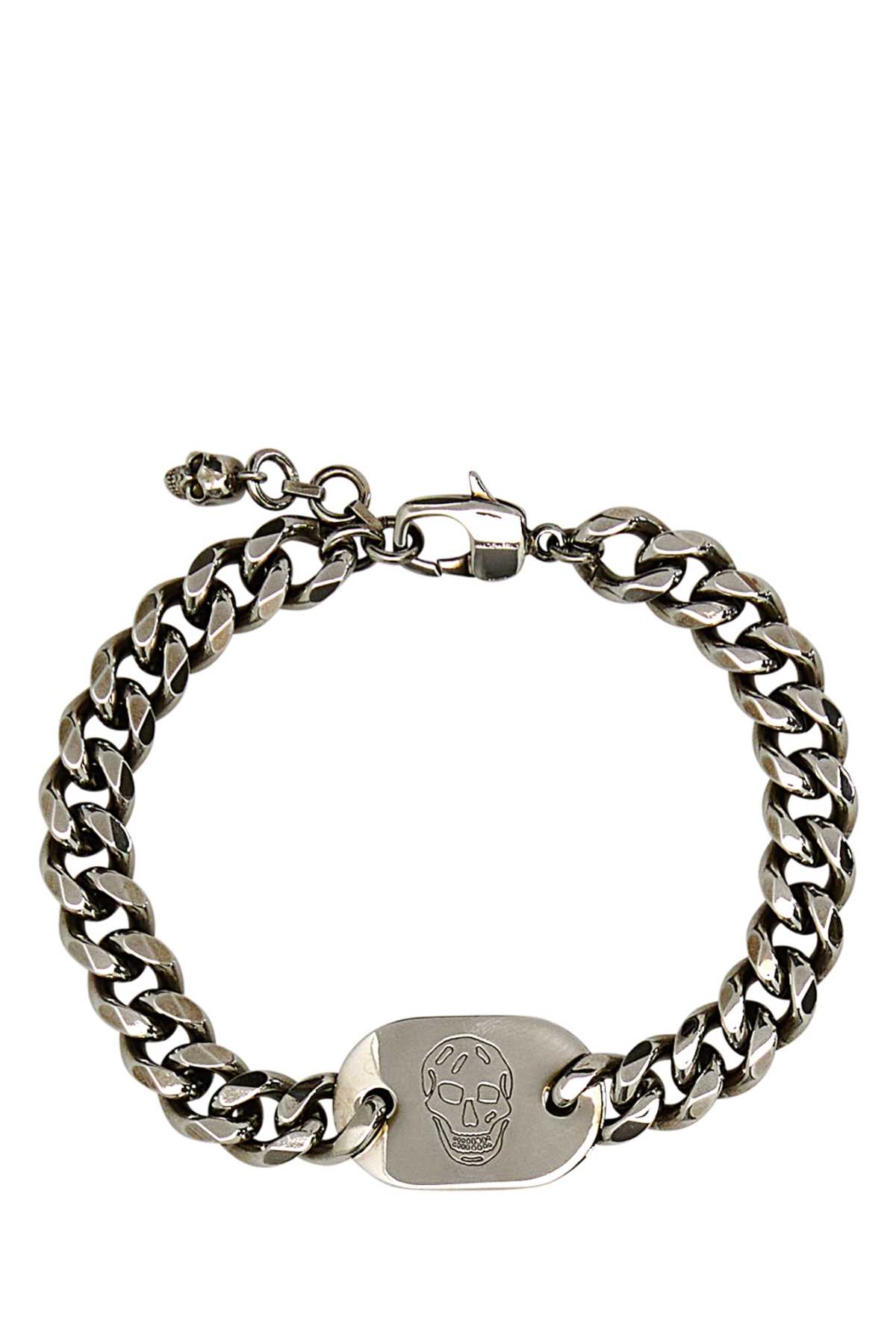 Alexander Mcqueen Silver Metal Bracelet