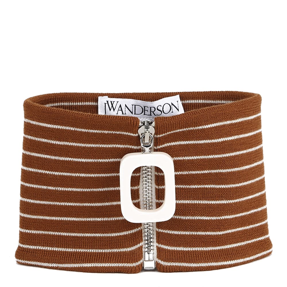 J.W. Anderson Striped Wool Neckband
