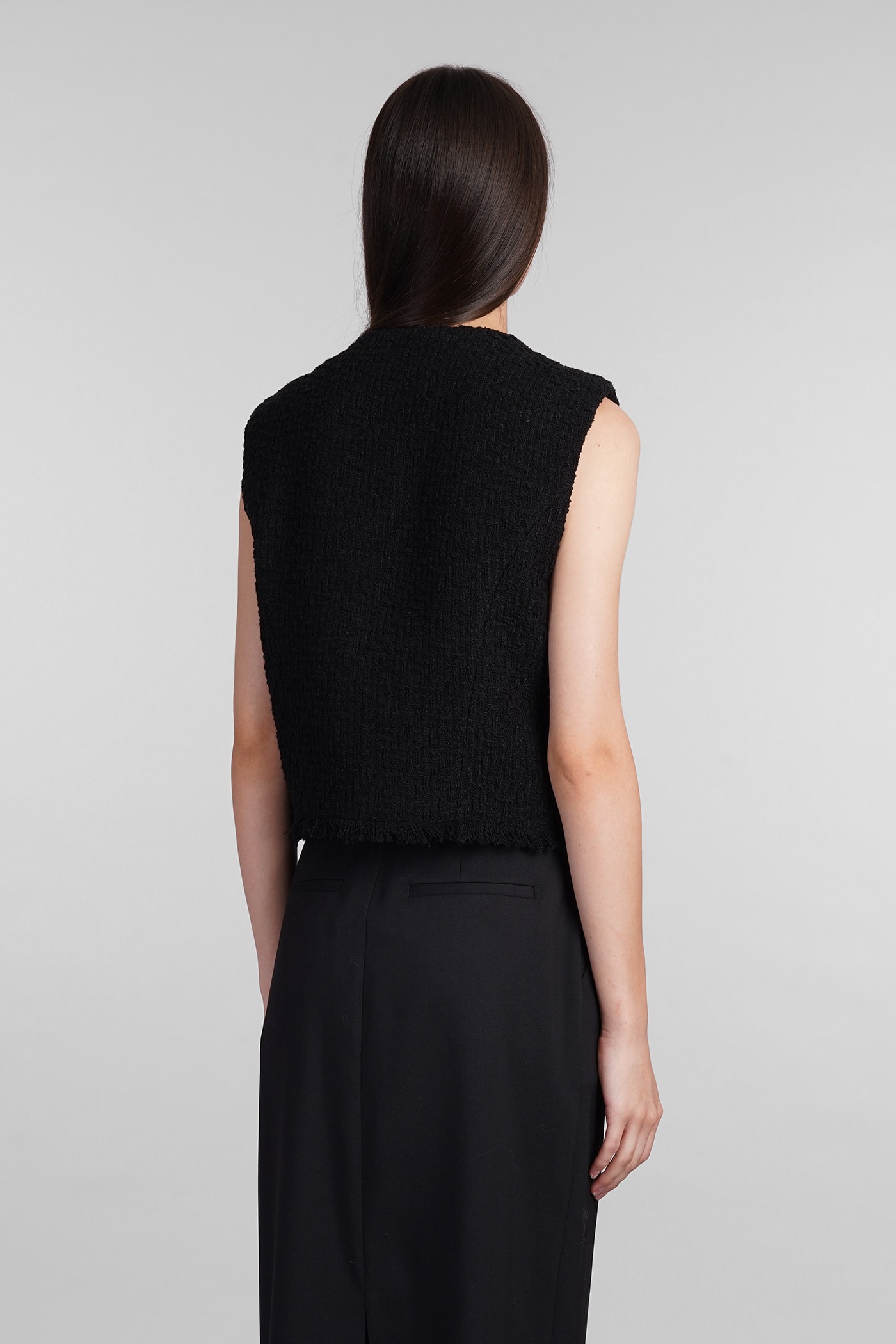 Shop Iro Ralphi Vest In Black Polyester