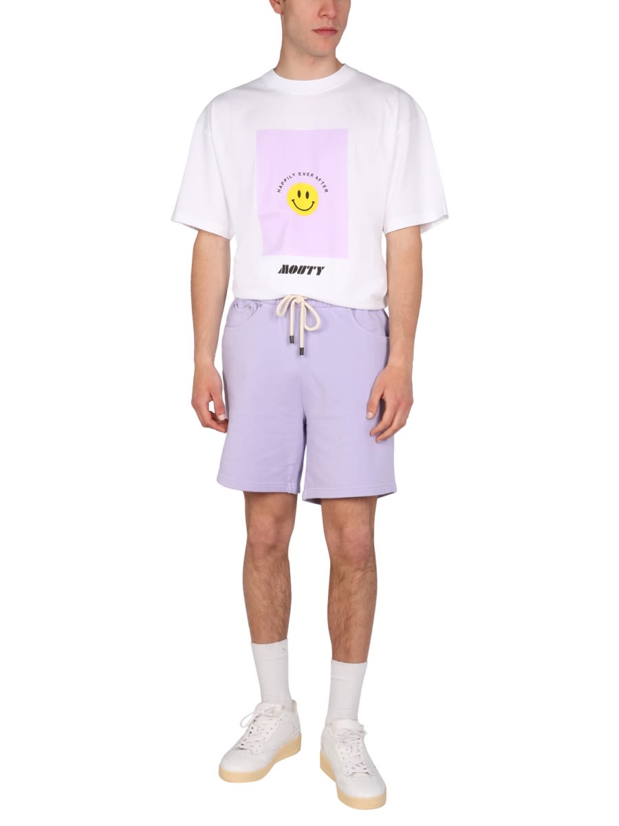 Shop Mouty Smiley T-shirt In White