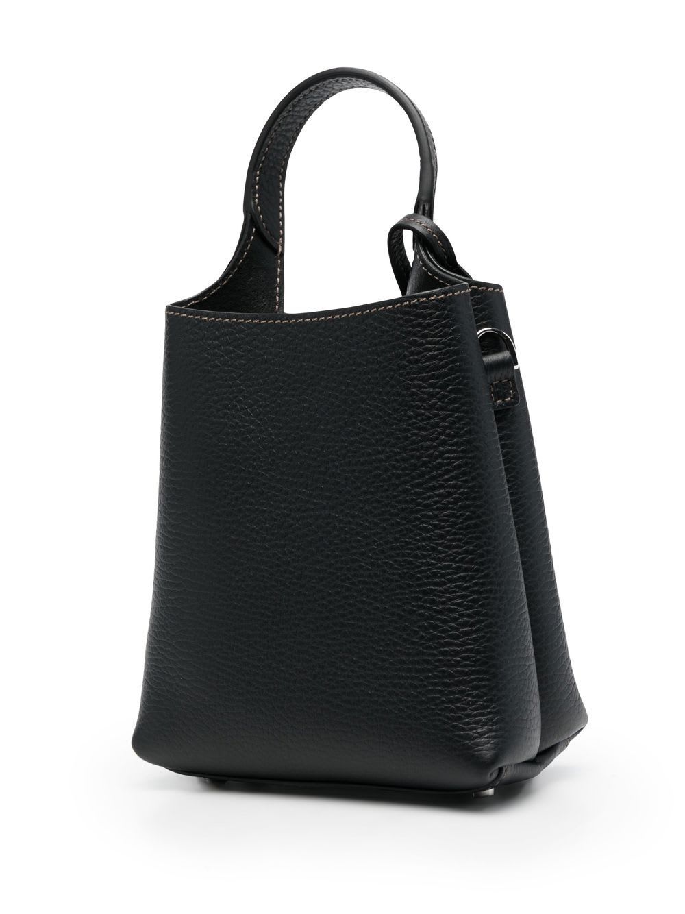 Shop Tod's Florida Double Satchel Bag In Black