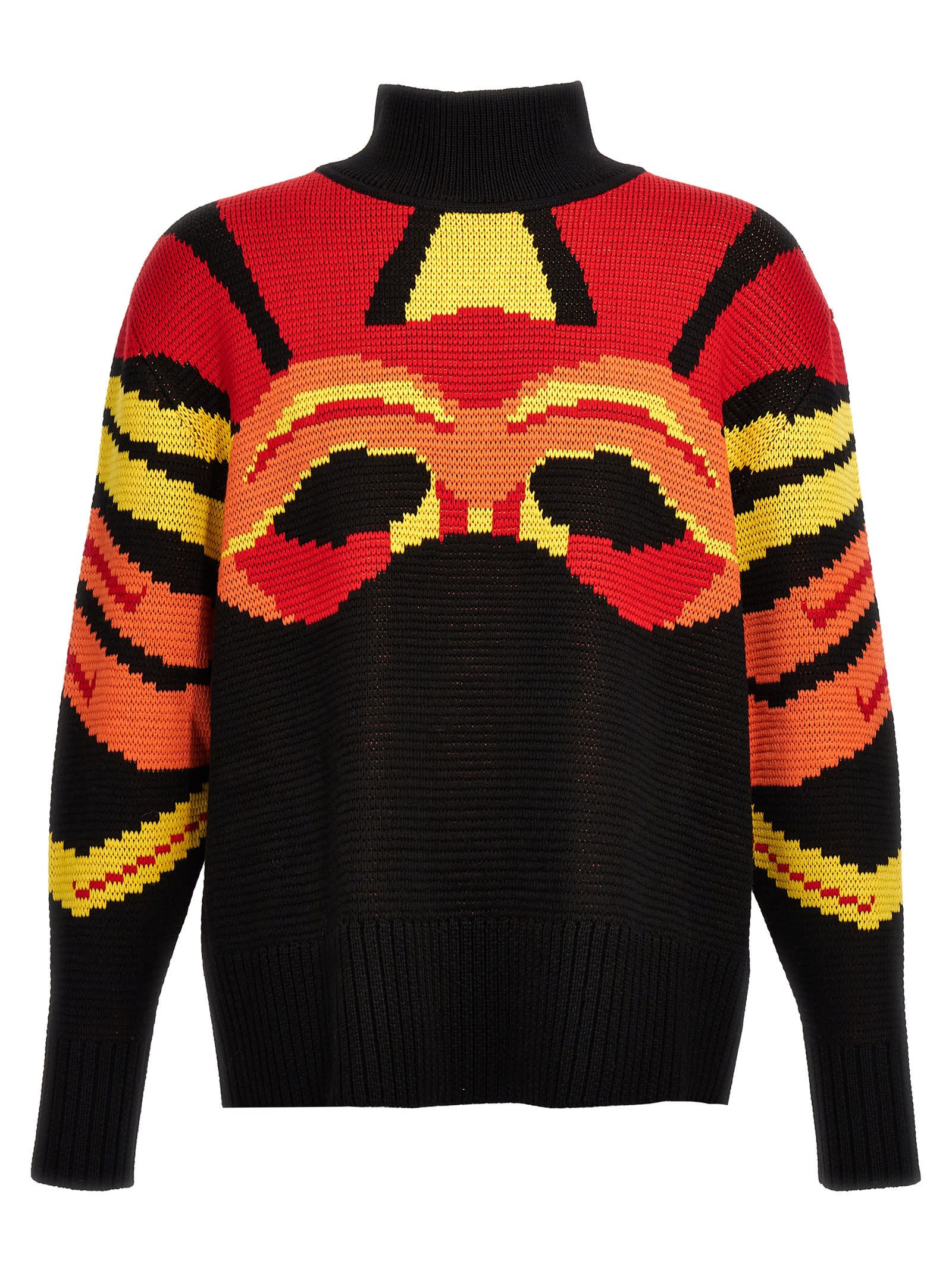 Shop Bluemarble Jacquard Sweater In Multicolor