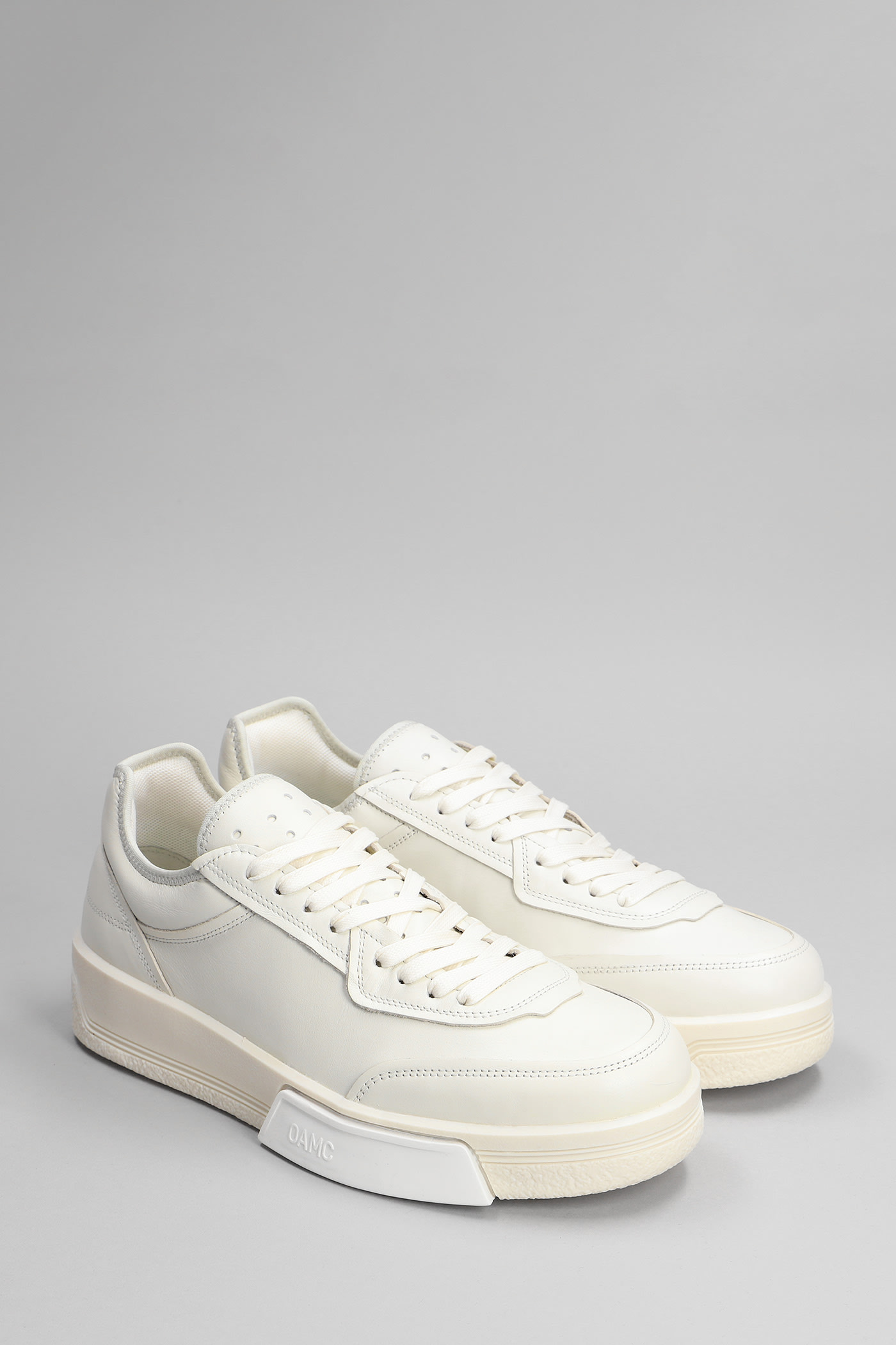 Shop Oamc Cosmos Sneakers In White Leather