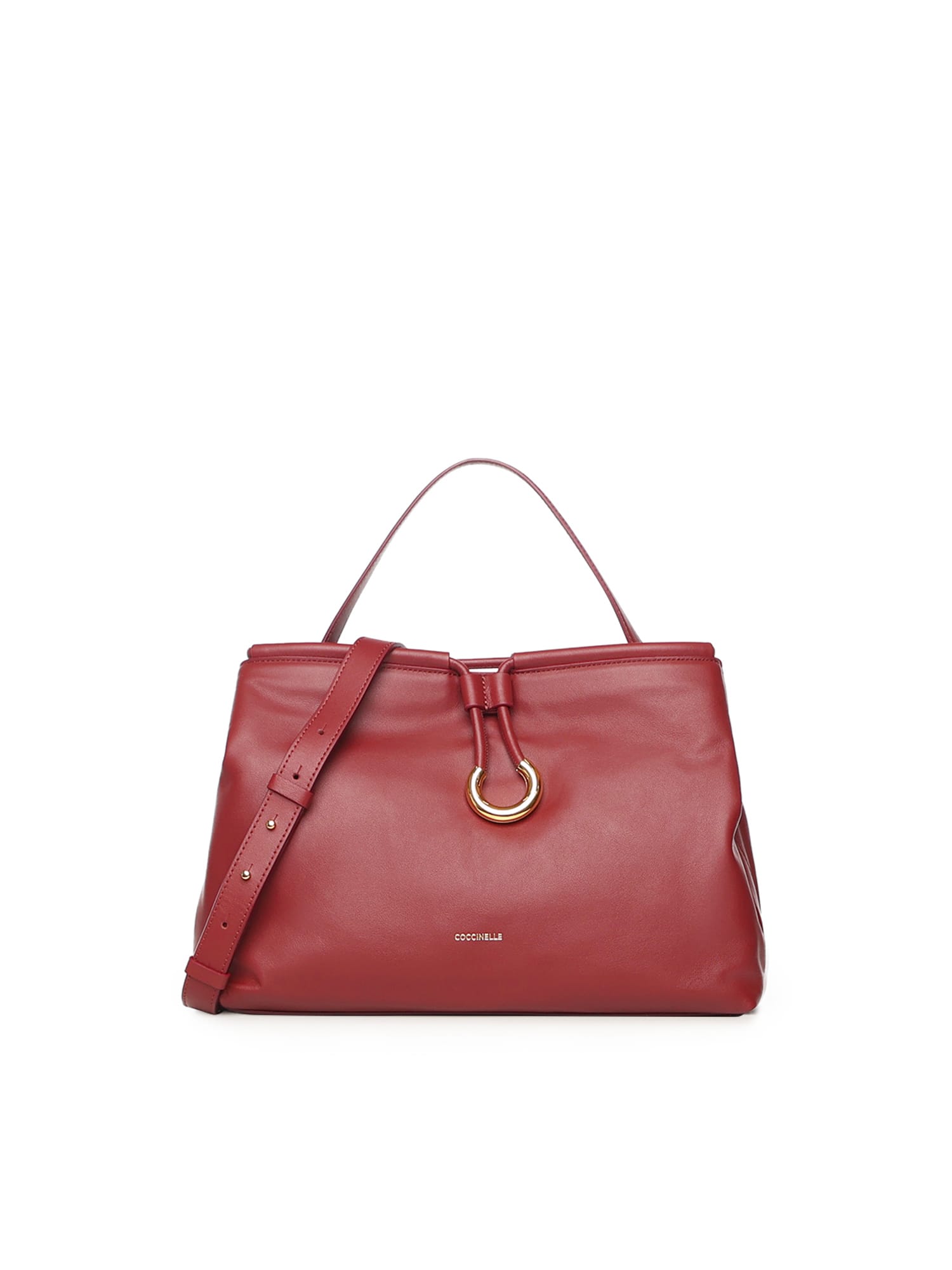 Coccinelle Top Handle Shoulder Bag In Red