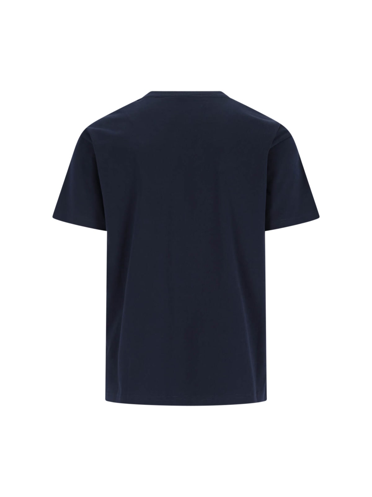 Givenchy Relaxed Fit Black Cotton T-shirt With Bold Logo Print In Blue