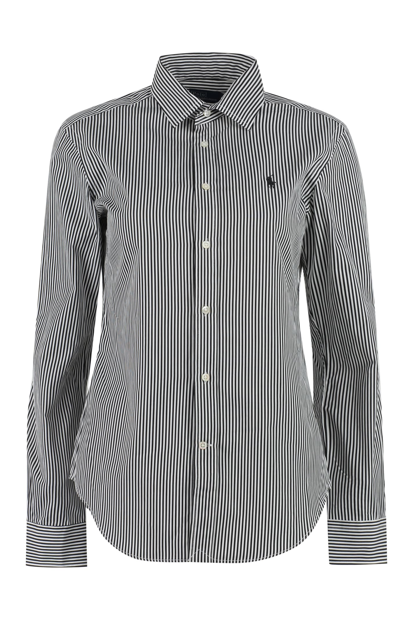 Polo Ralph Lauren Striped Cotton Shirt In Multicolor