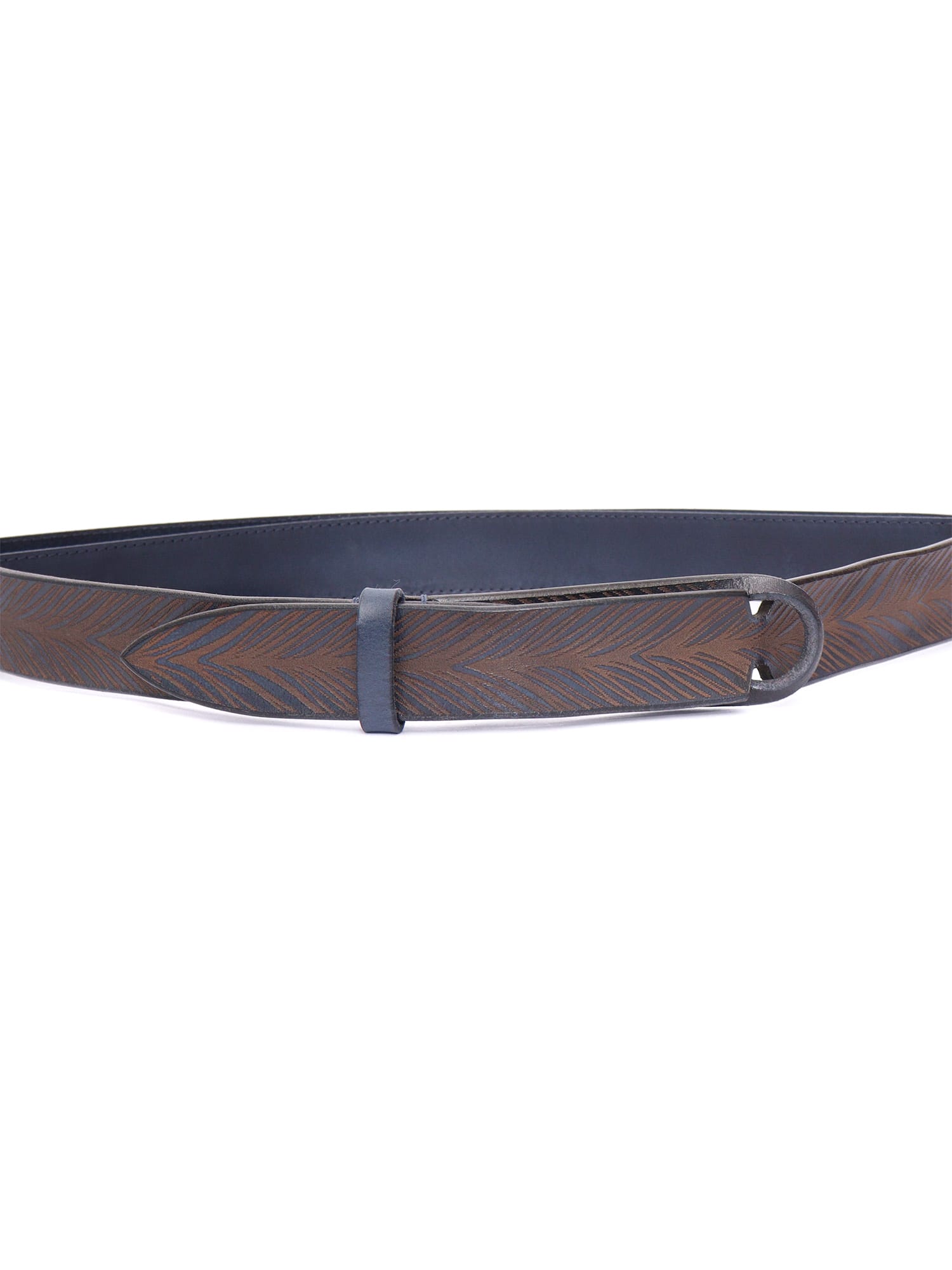 Orciani Patterned Belt In Gray