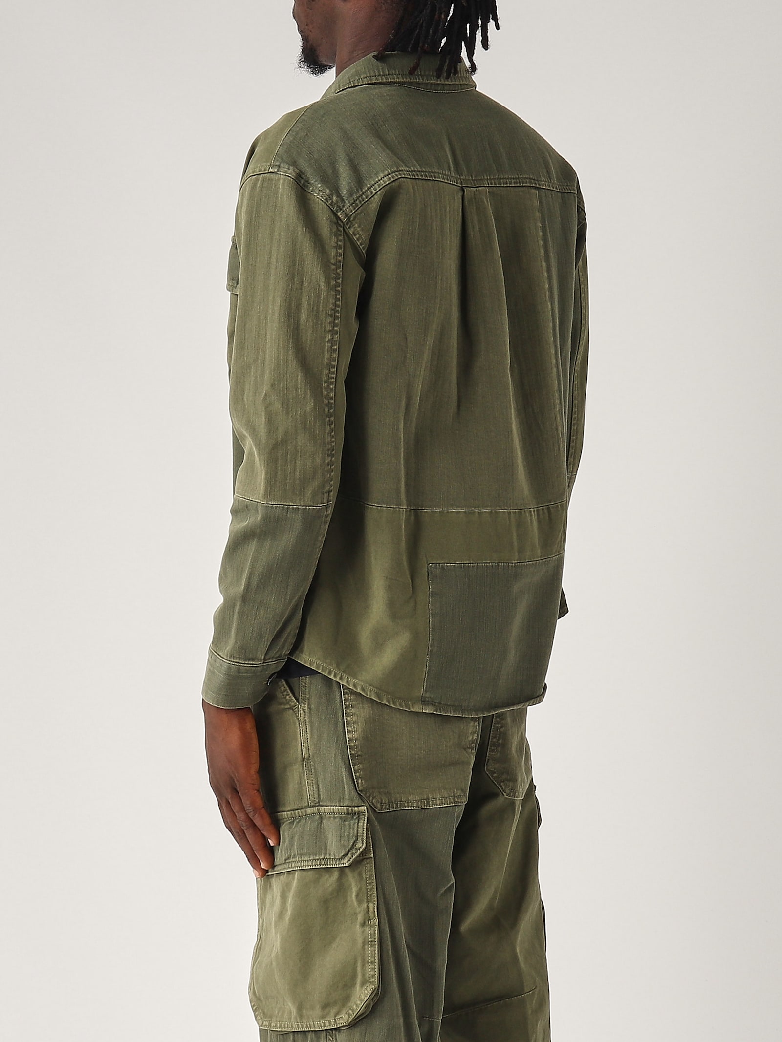 Shop Nine In The Morning Overshirt Shirt In Verde