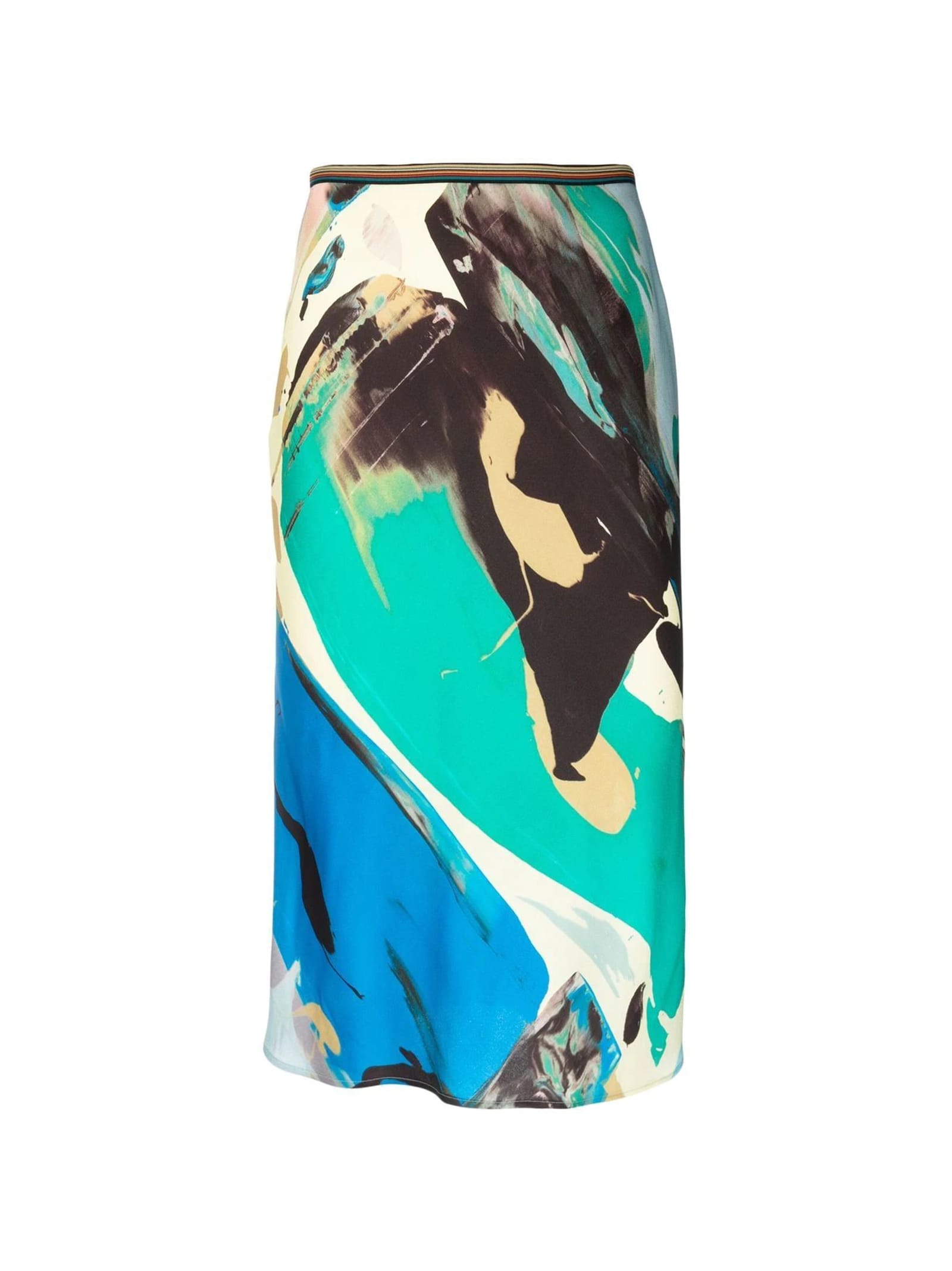PAUL SMITH FANTASY SKIRT ABSTRACT LANDSCAPE