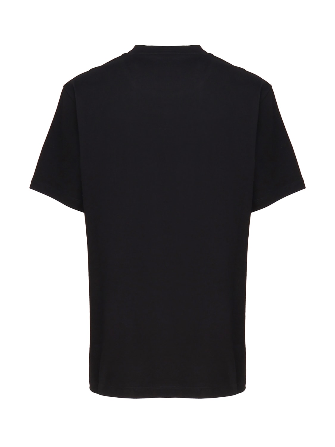Shop Stella Mccartney Organic Cotton T-shirt Logo In Black