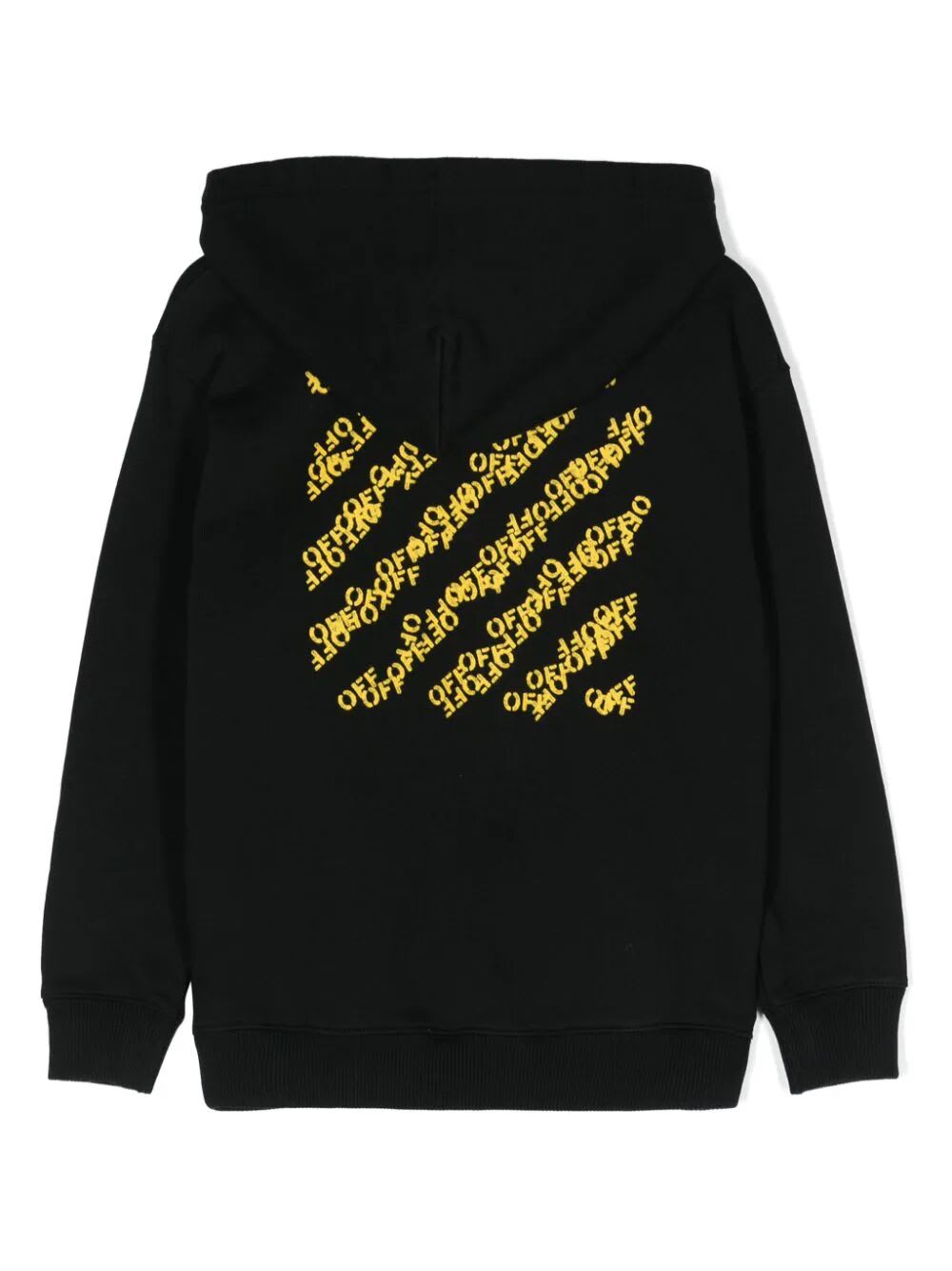 Shop Off-white Multi Off Stamp Hoodie In Black Yellow
