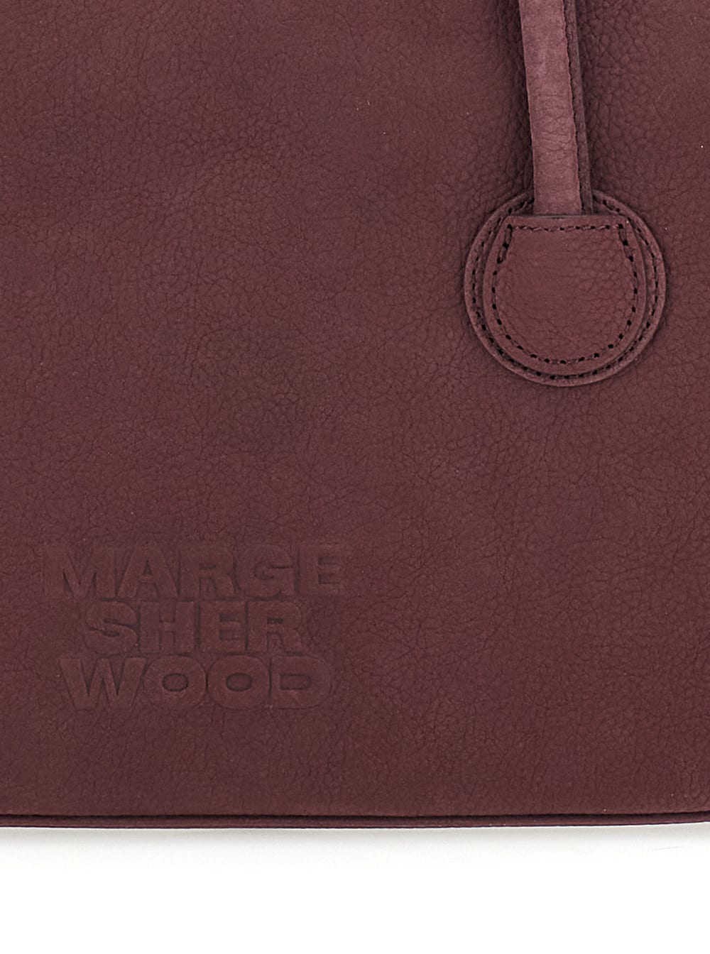 Margesherwood Maroon Boston Shoulder Bag In Burgundy