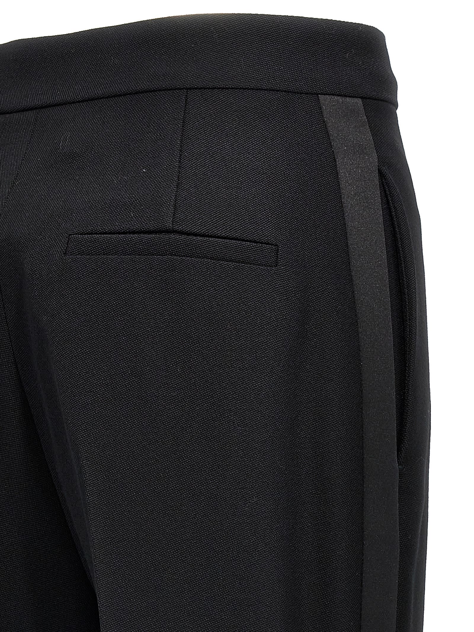Max Mara High Waist Slim Fit Trousers In Black