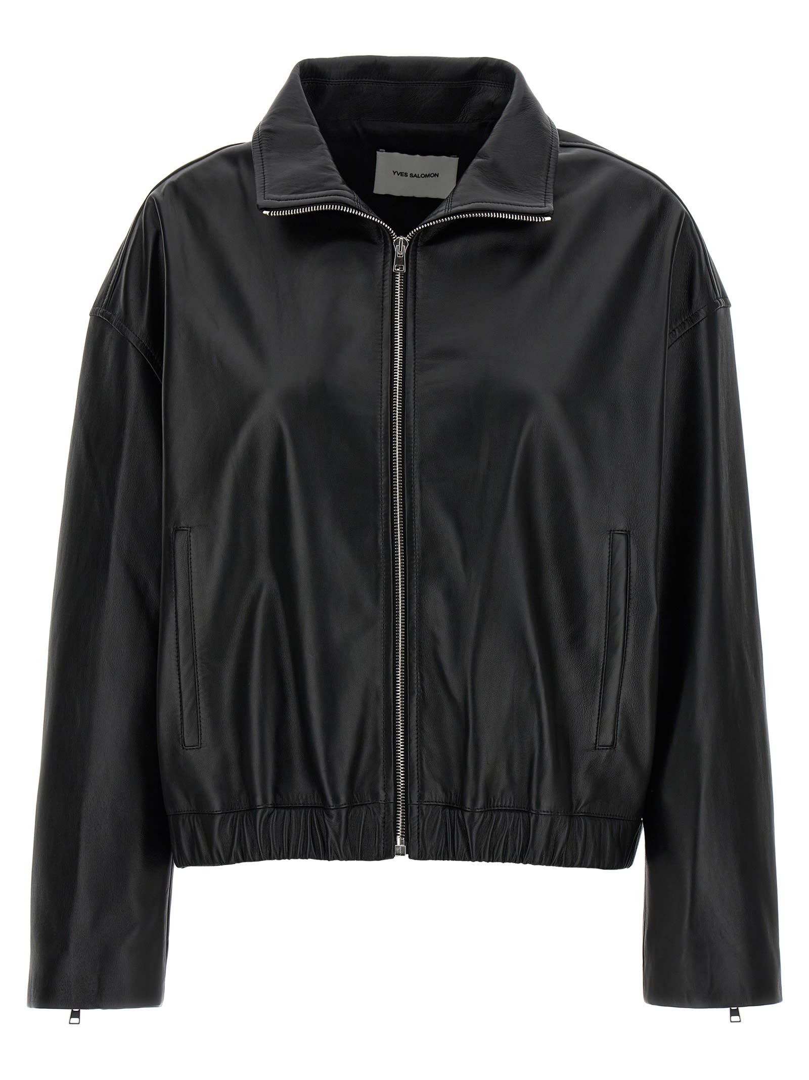 Leather Bomber Jacket