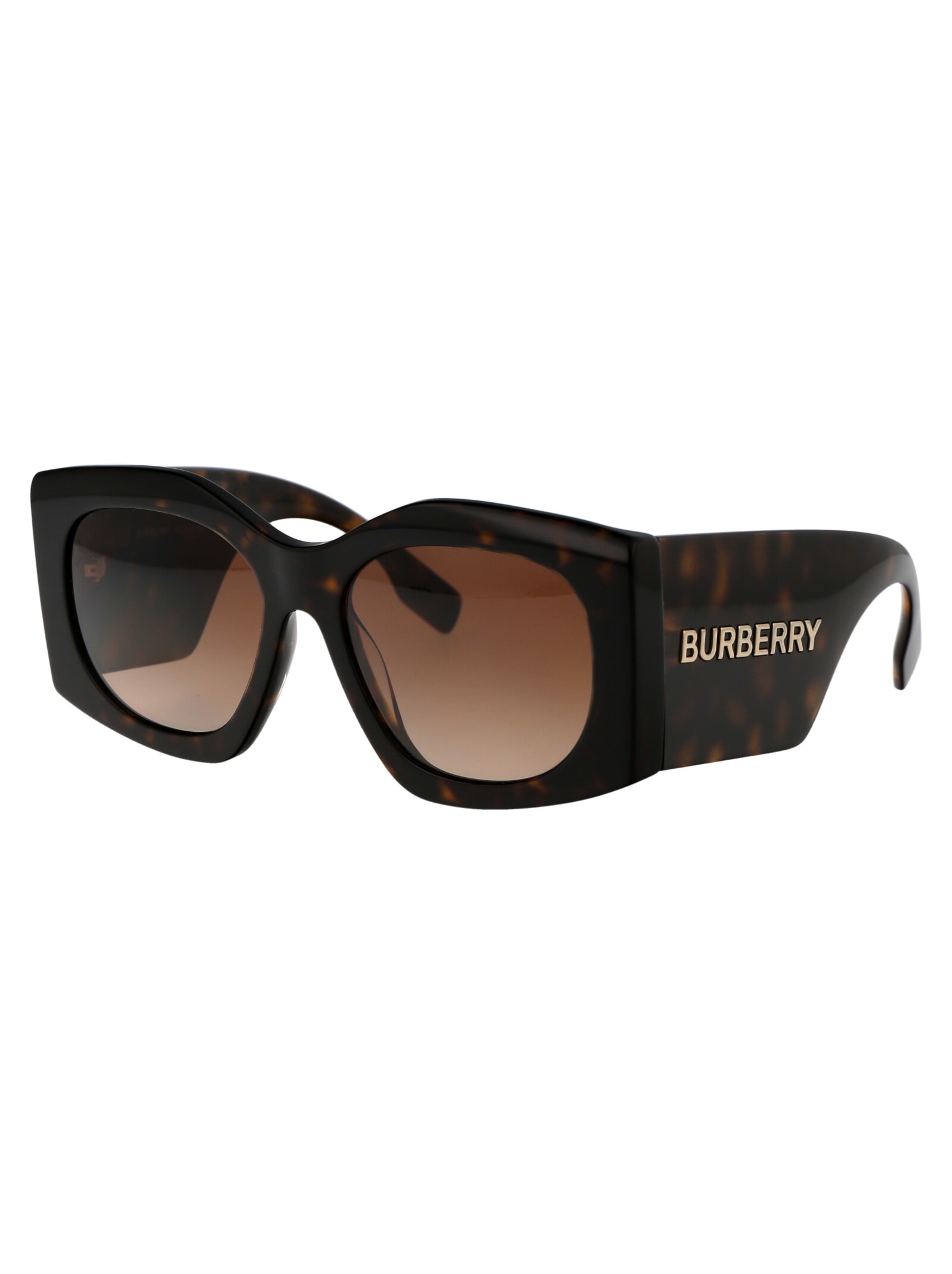 Shop Burberry Eyewear Madeline Sunglasses In 300213 Dark Havana