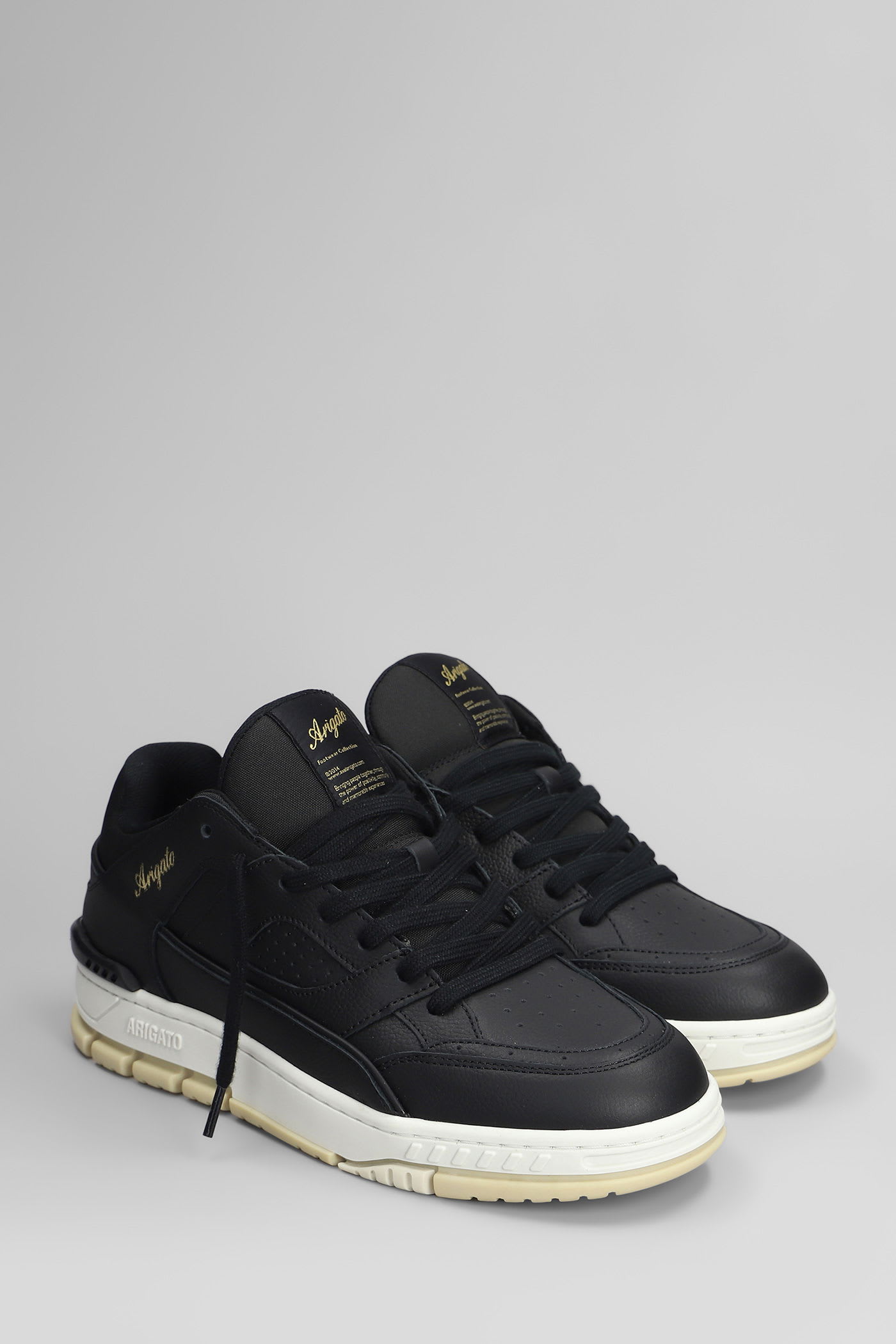 Axel Arigato Area Lo Sneaker Sneakers In Black Leather In Black