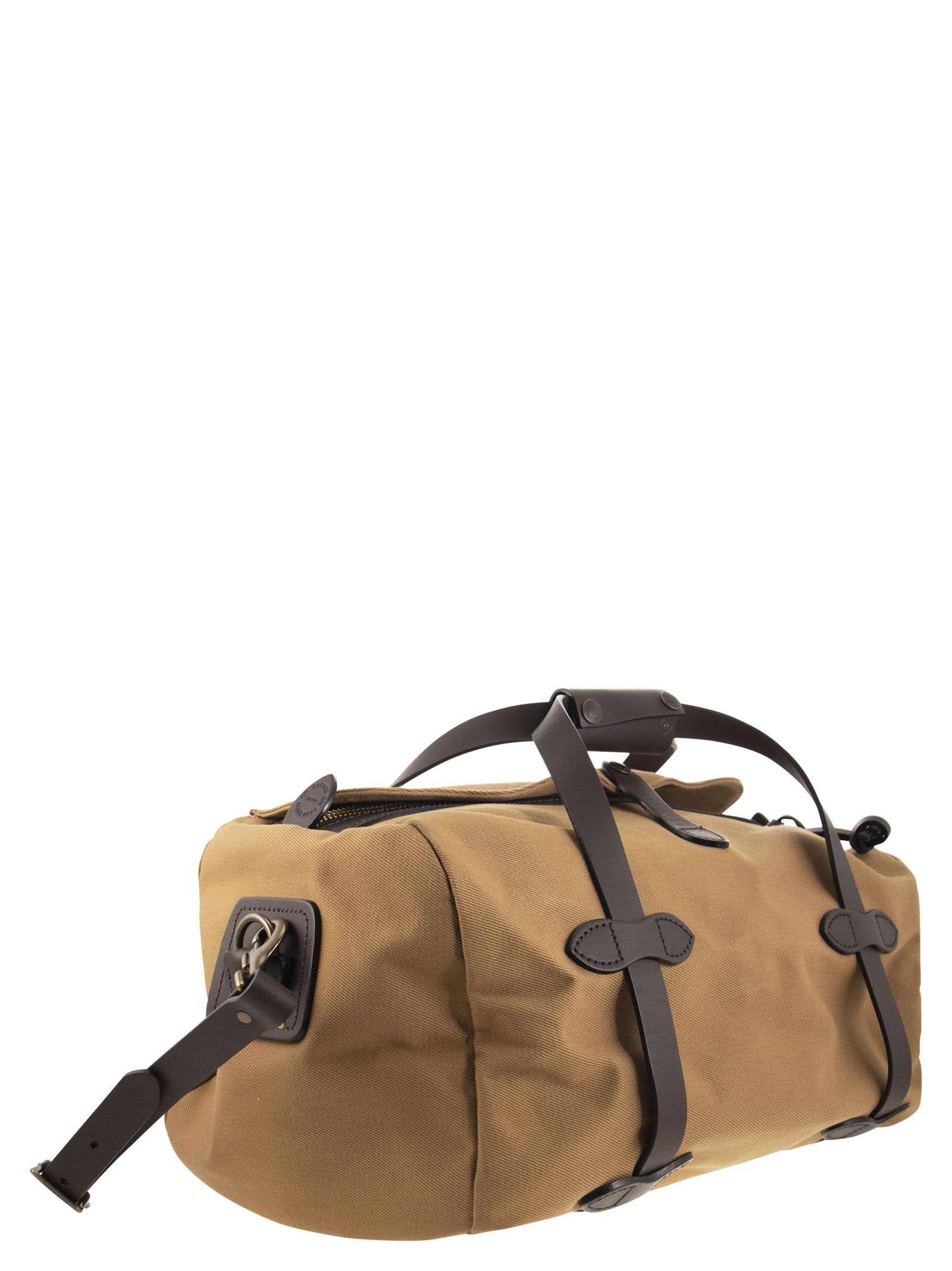 Shop Filson Duffle - Small Duffle Bag With Leather Trim In Brown