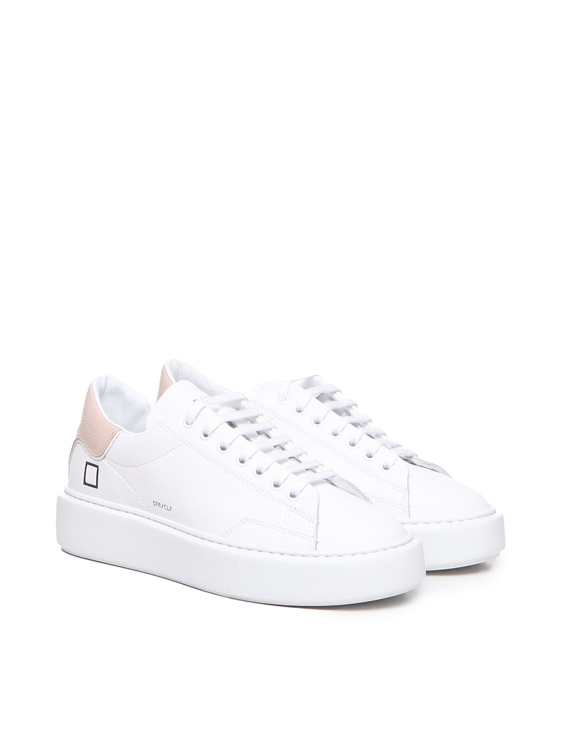 Shop Date Sfera Basic Sneakers In White-pink