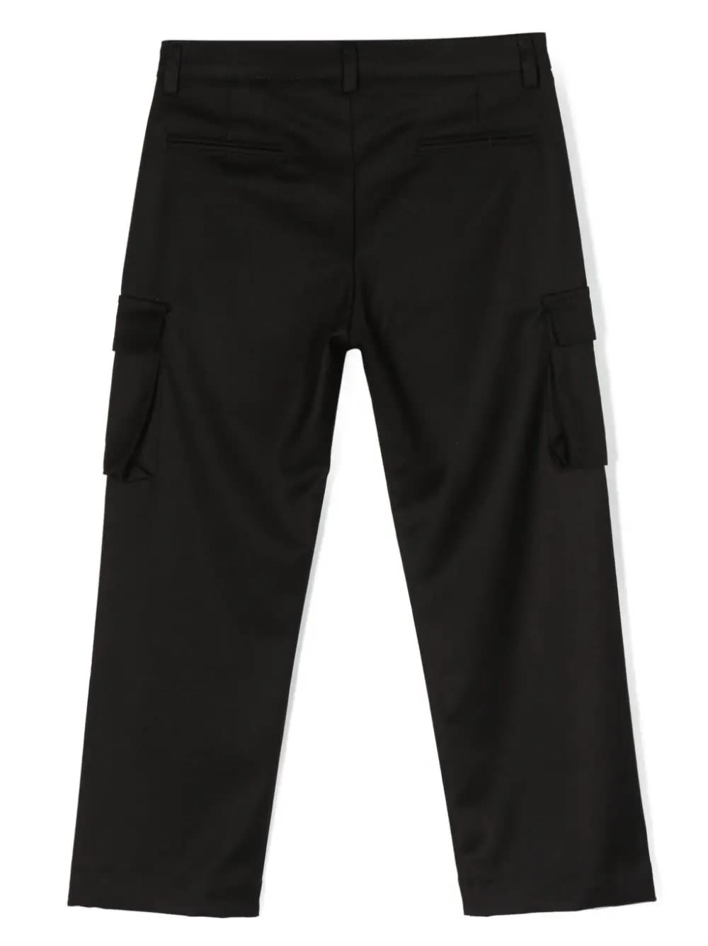 Msgm Cool Wool Cargo In Black