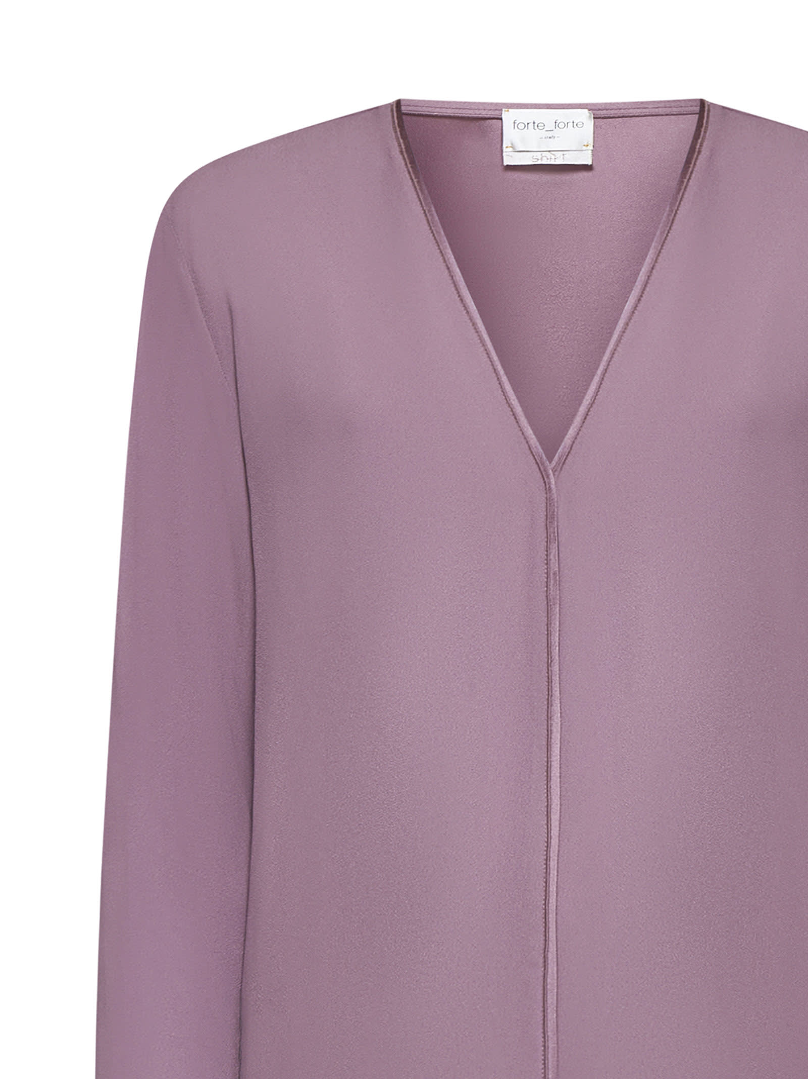 Shop Forte Forte Shirt In Mauve