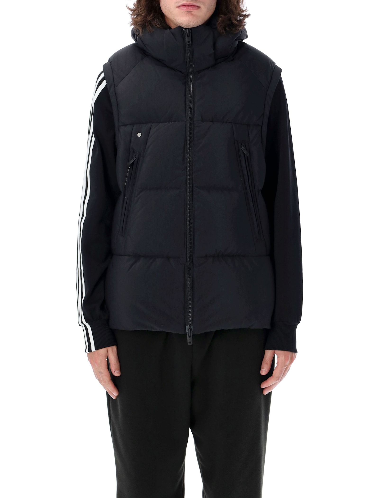 Shop Y-3 Puffer Vest In Black