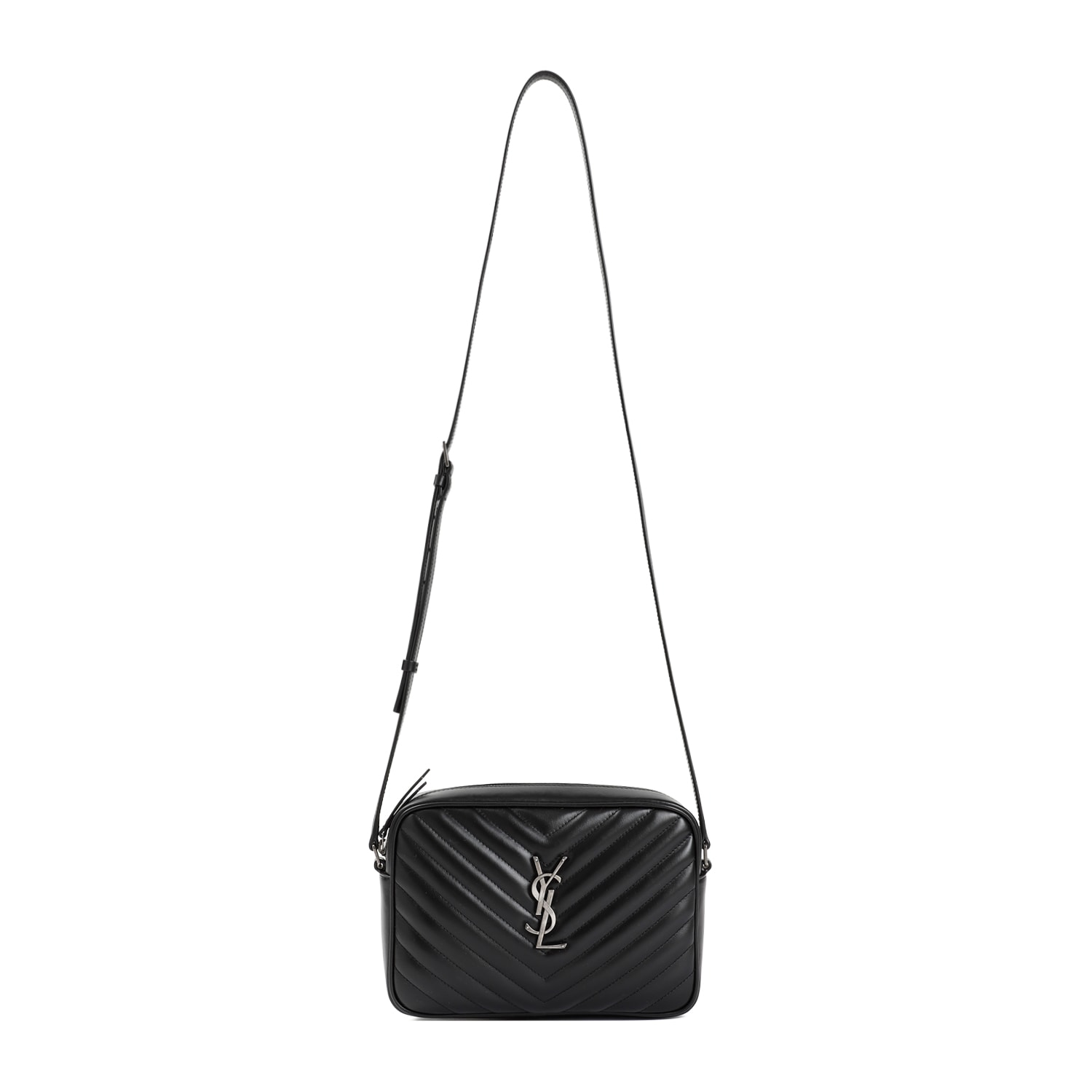 Saint Laurent Lou Shoulder Bag In Black