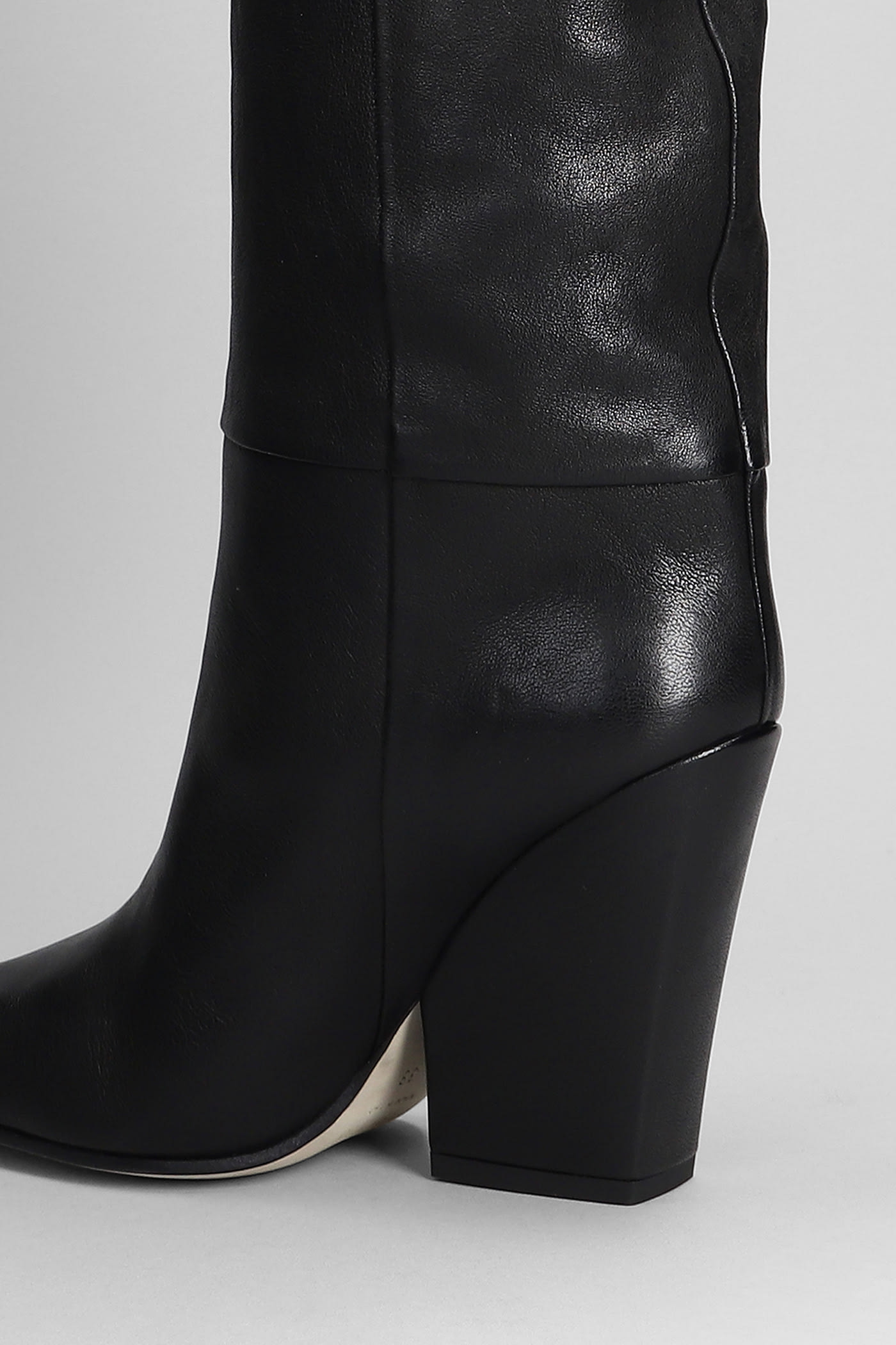 Shop Paris Texas Jane High Heels Boots In Black Leather