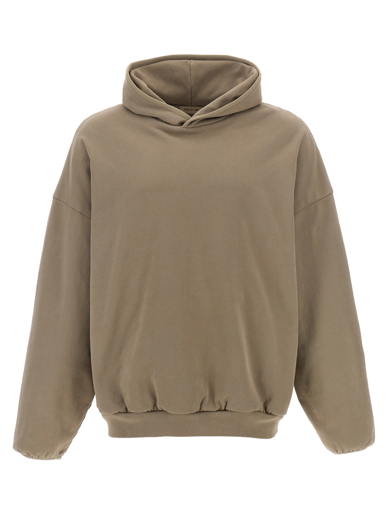 Shop Fear Of God Bound Hoodie In Beige