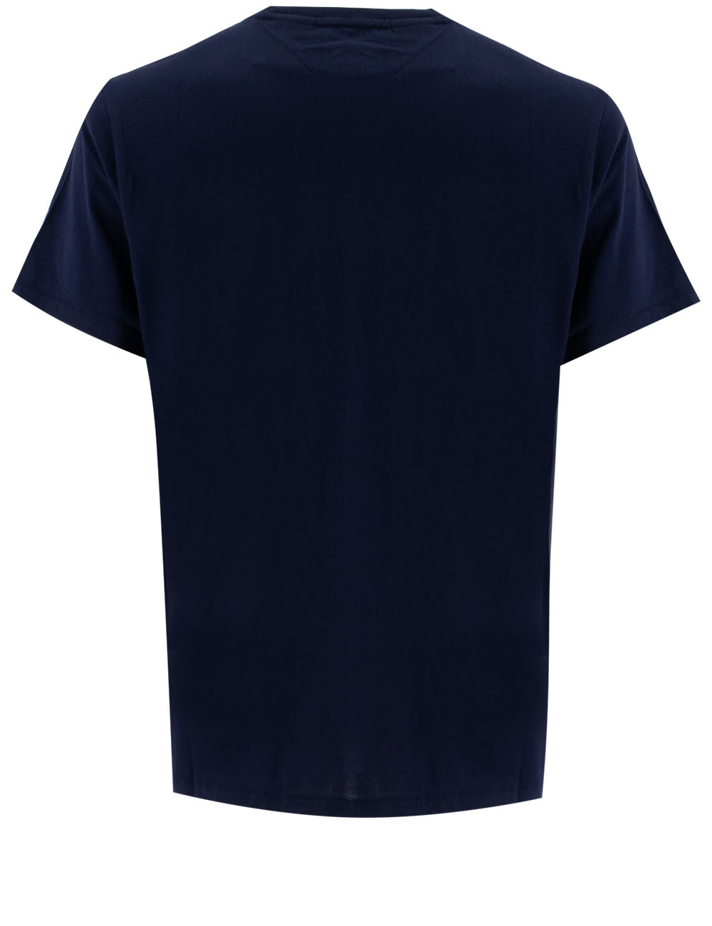 Polo Ralph Lauren Logo-embroidered Knitted T-shirt In Navy