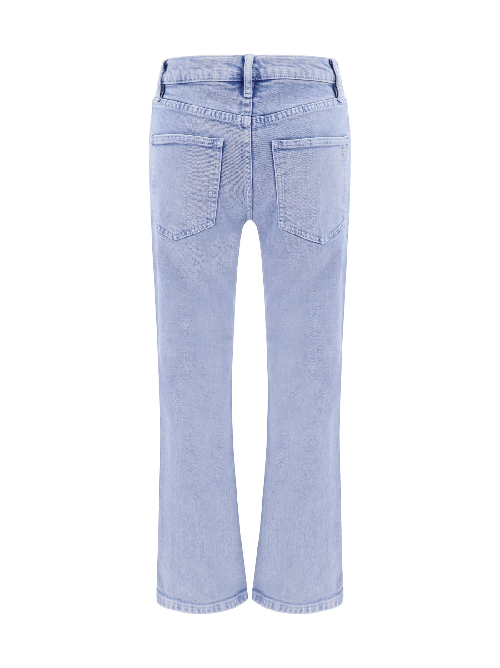 Shop Tory Burch Jeans In Ice Blue
