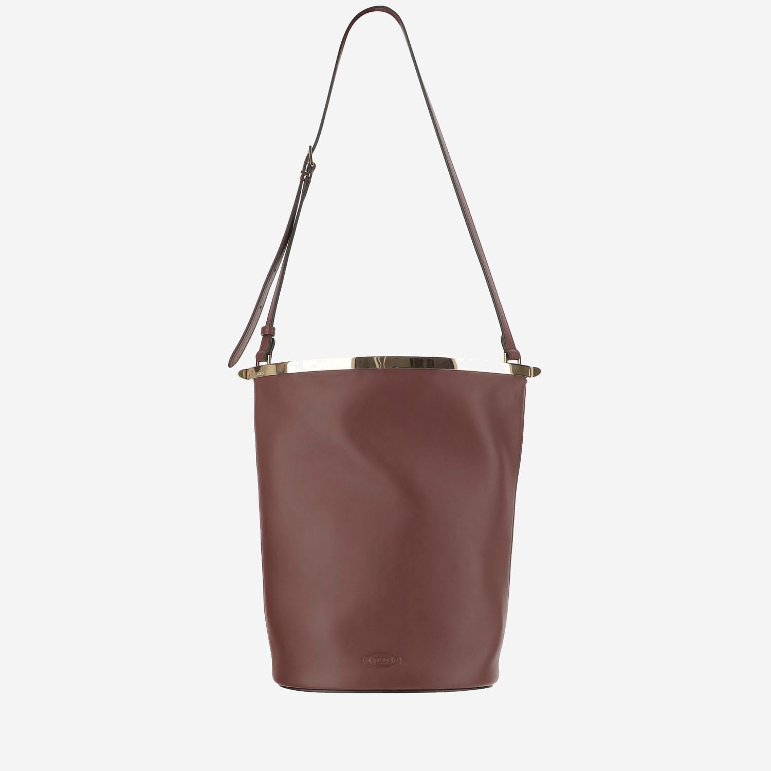 Tod's Small Leather Bucket Bag In Brown