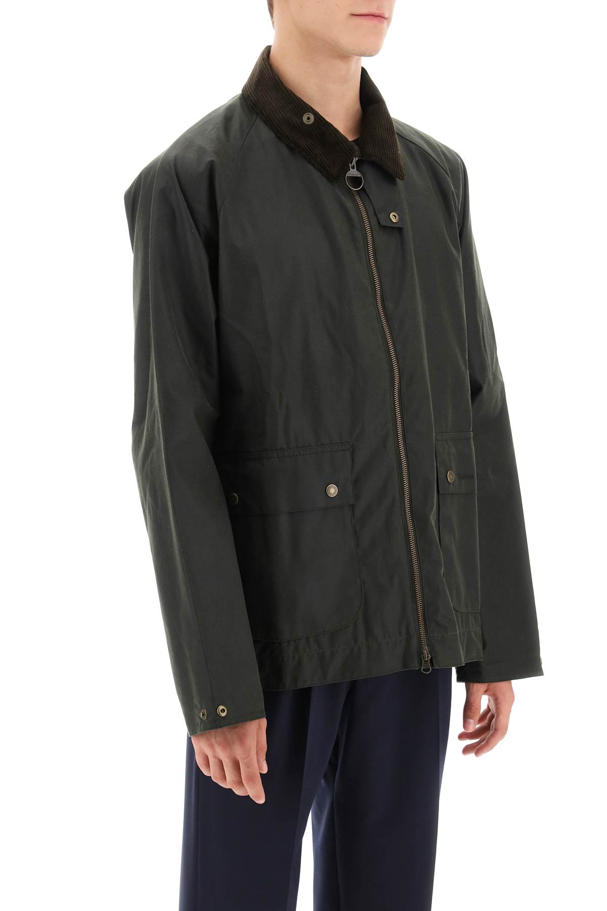 Shop Barbour Bedale Wax Jacket In Fern (green)