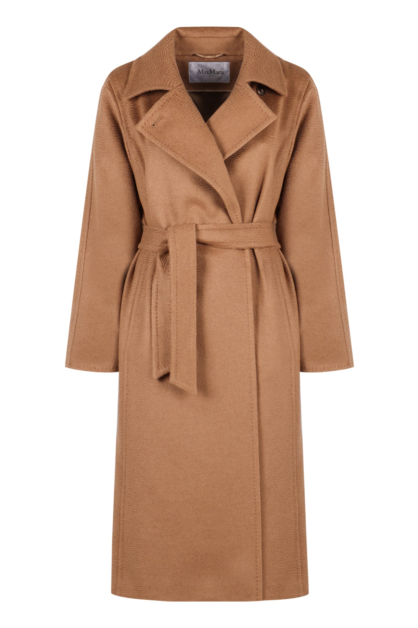 Shop Max Mara Manuela Belted Coat In Camel