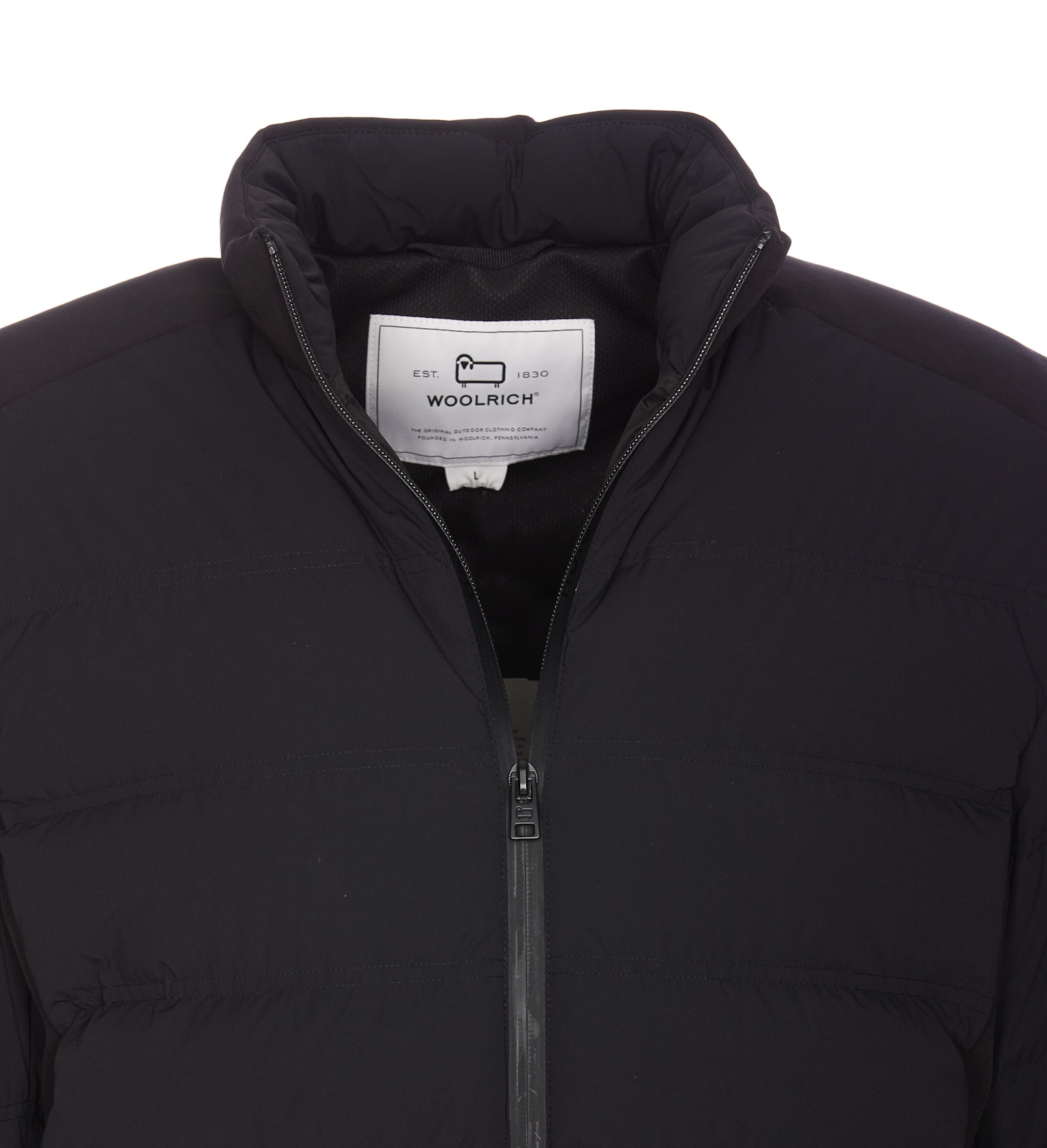 Shop Woolrich Bering Down Jacket In Black