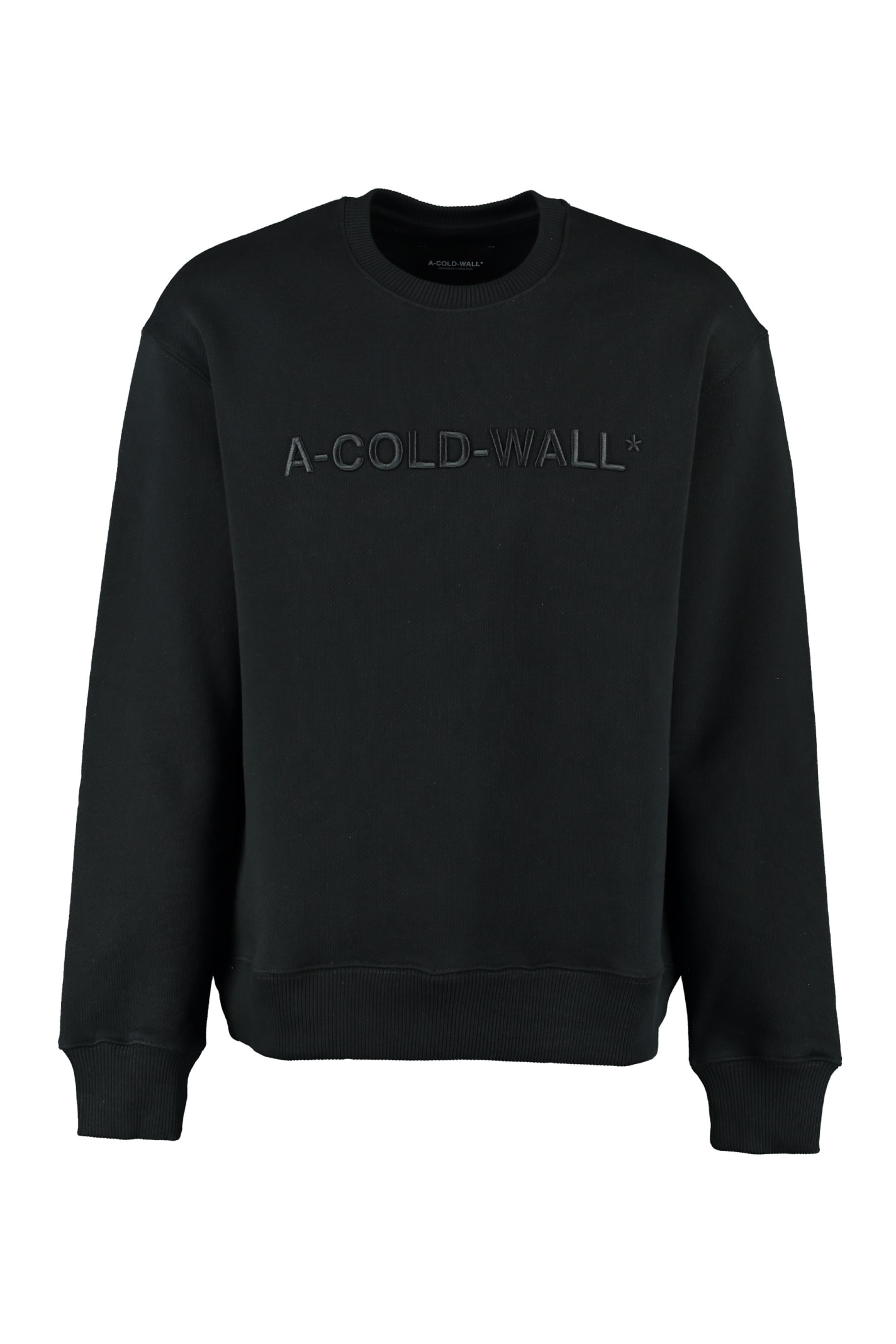 A-COLD-WALL Logo Embroidered Cotton Sweatshirt