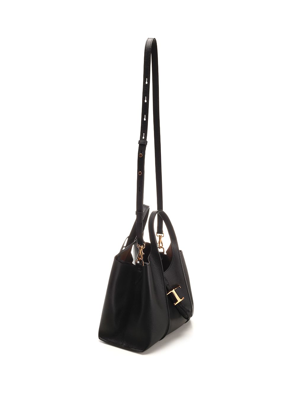 Tod's T Timeless Shopping Bag In Black