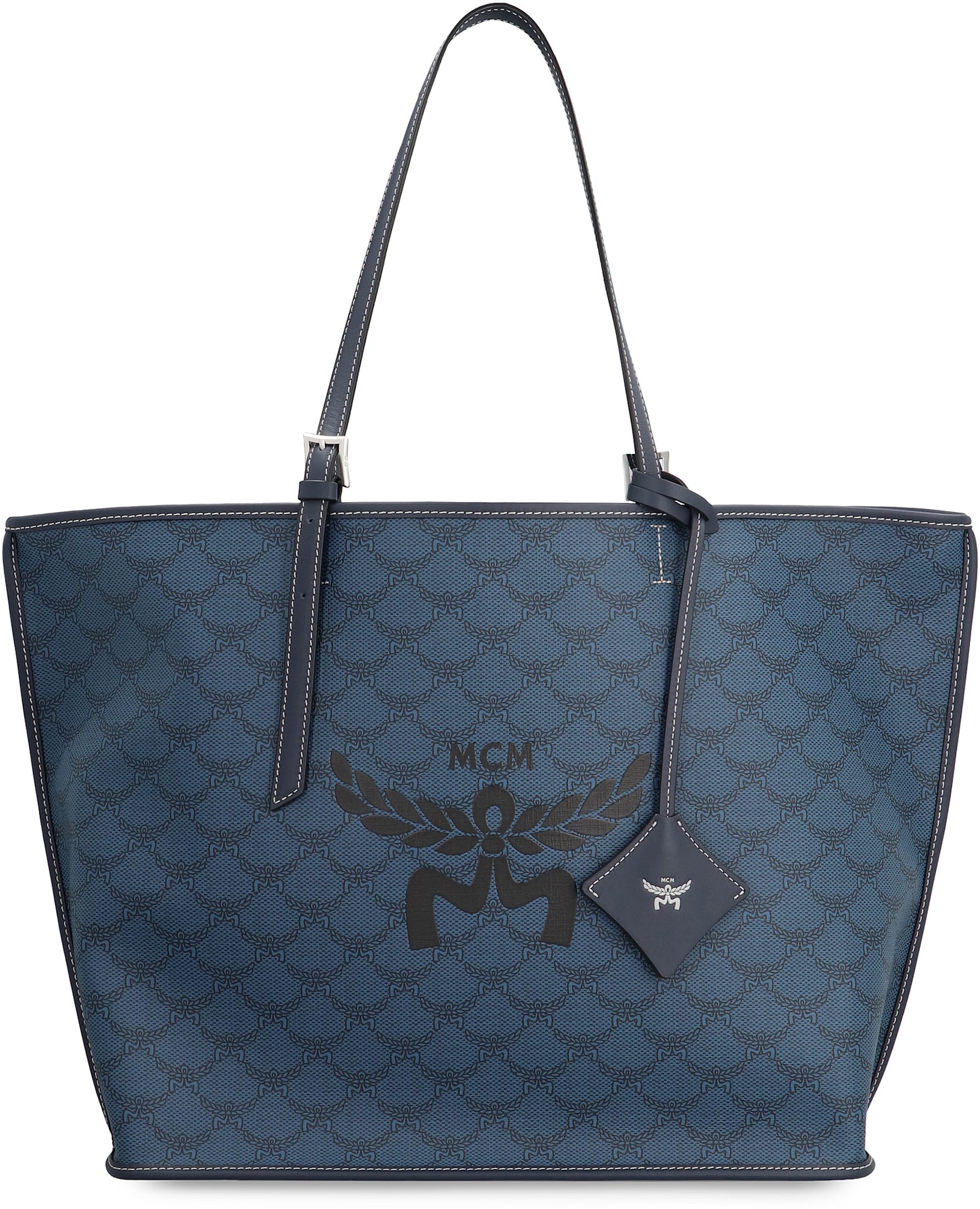 Shop Mcm Himmel Tote In Blue