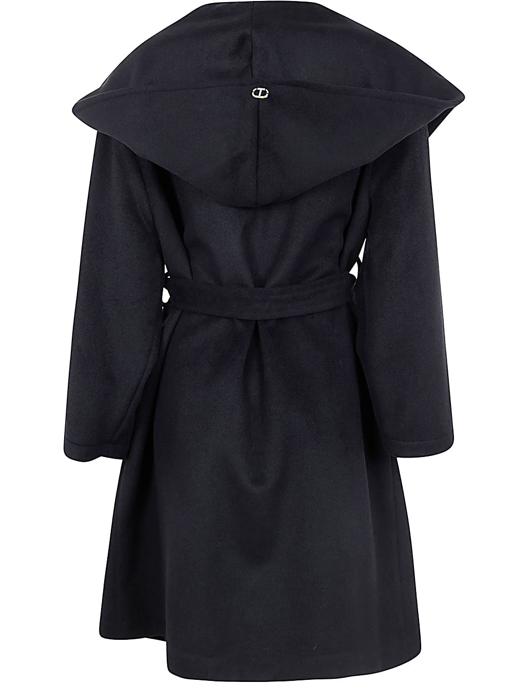 Shop Twinset Coat In Black