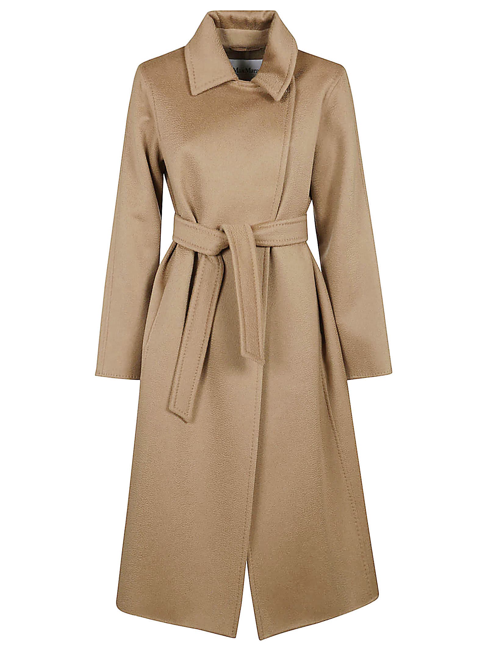 Shop Max Mara Manuela Cardi-coat In Brown