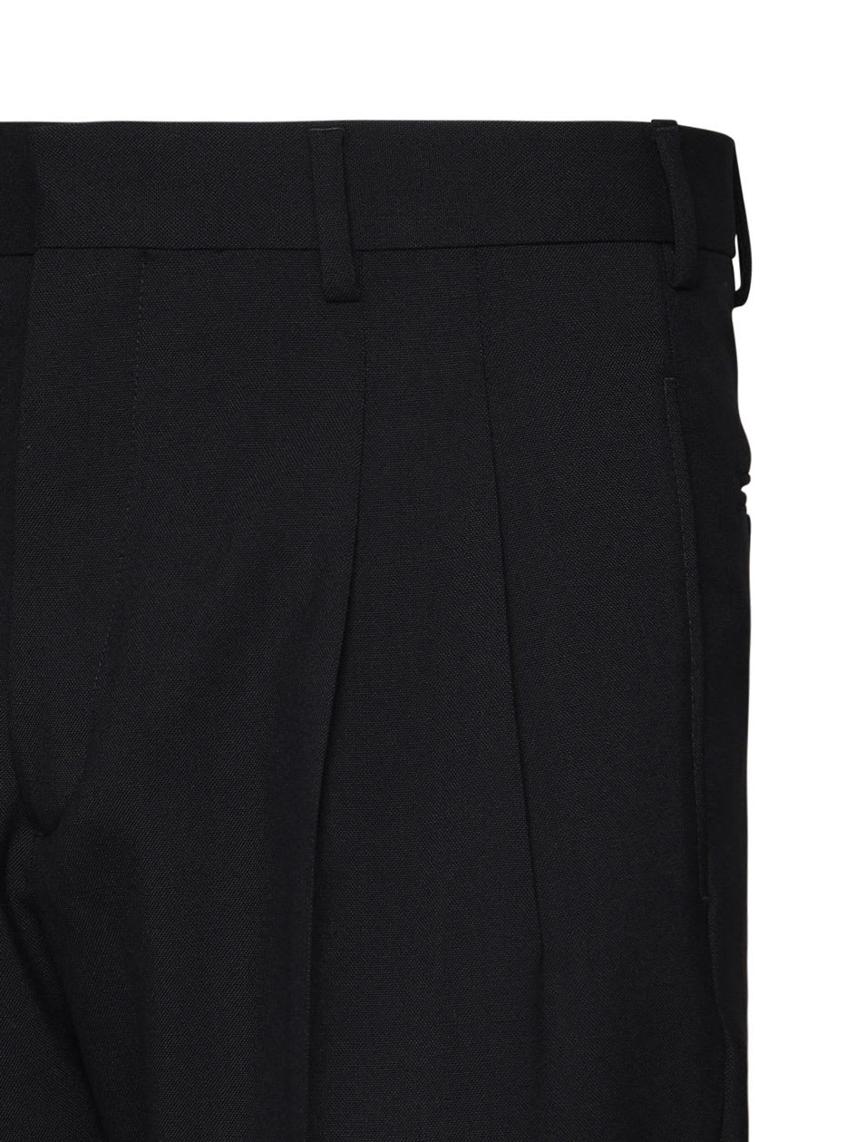 Be Able Pure Virgin Wool Trousers In Black