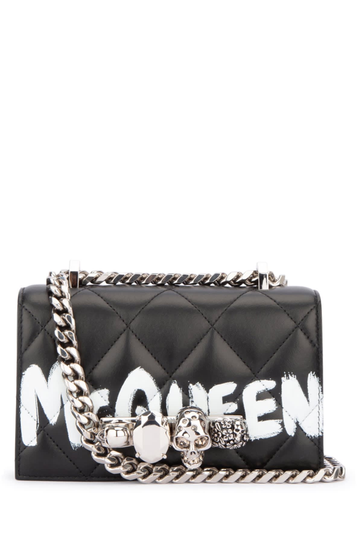 Shop Alexander Mcqueen Borsa In Blackivory