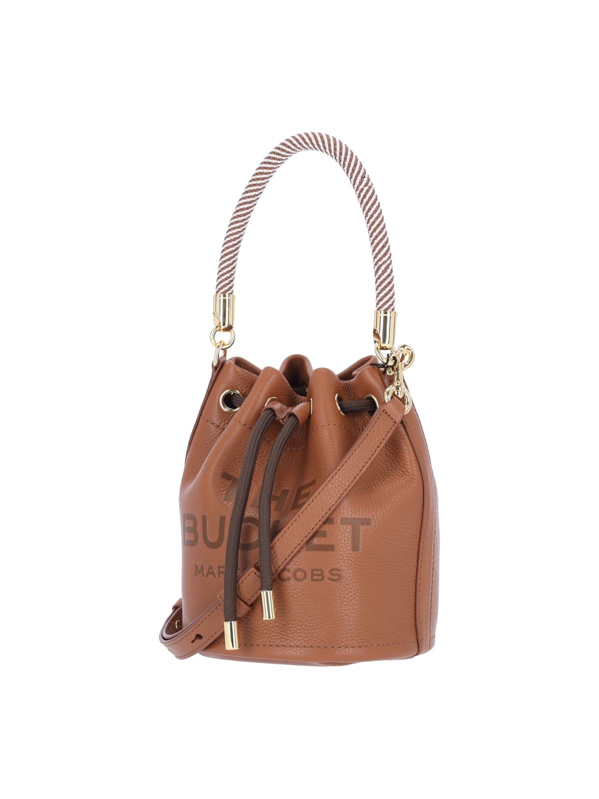 Shop Marc Jacobs The Leather Bucket Bucket Bag In Brown