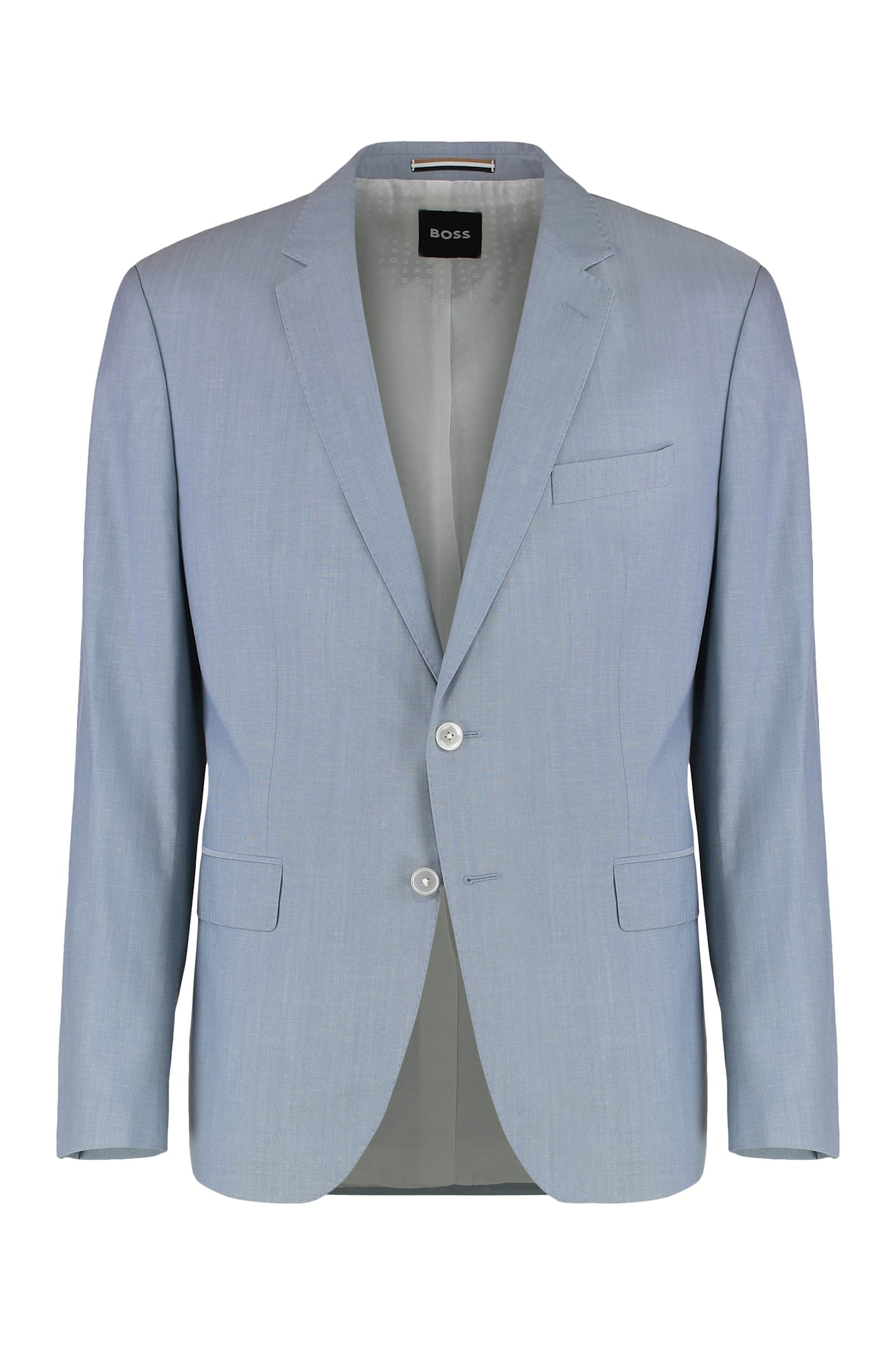 Hugo Boss Virgin Wool Blend Two-pieces Suit In Blue